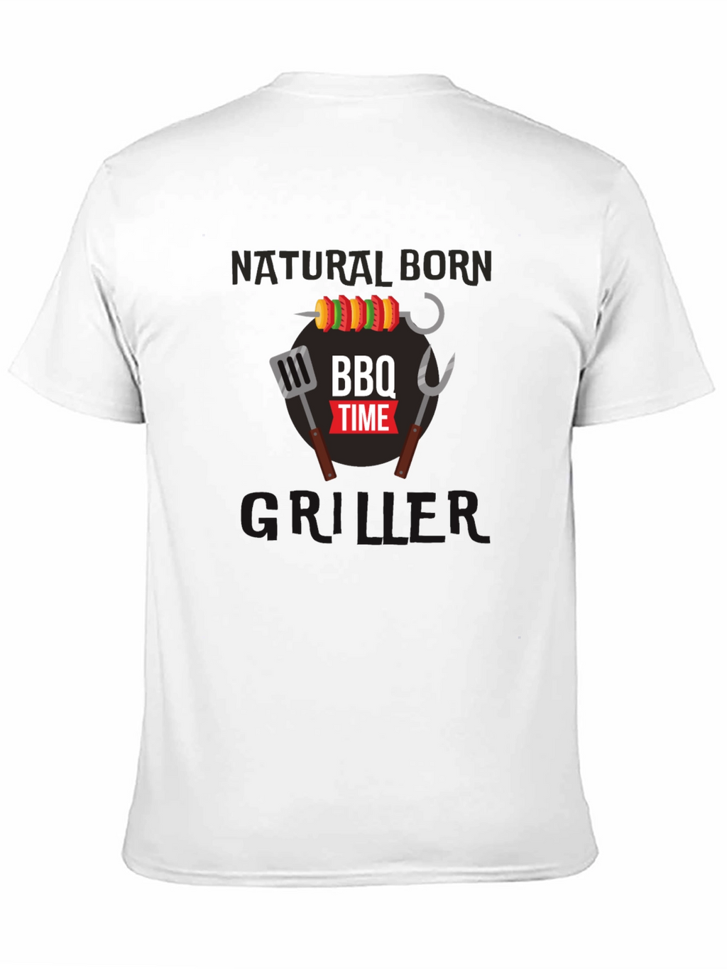 Natural Born Griller BBQ Time Graphic T-Shirt