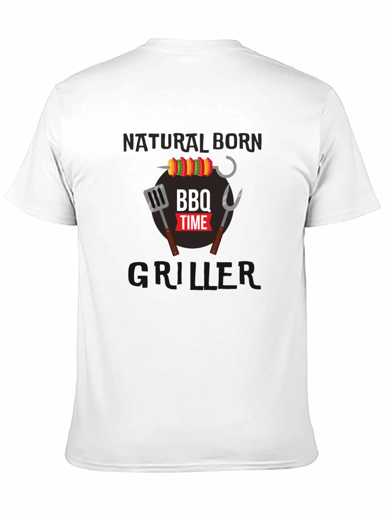 Natural Born Griller BBQ Time Graphic T-Shirt