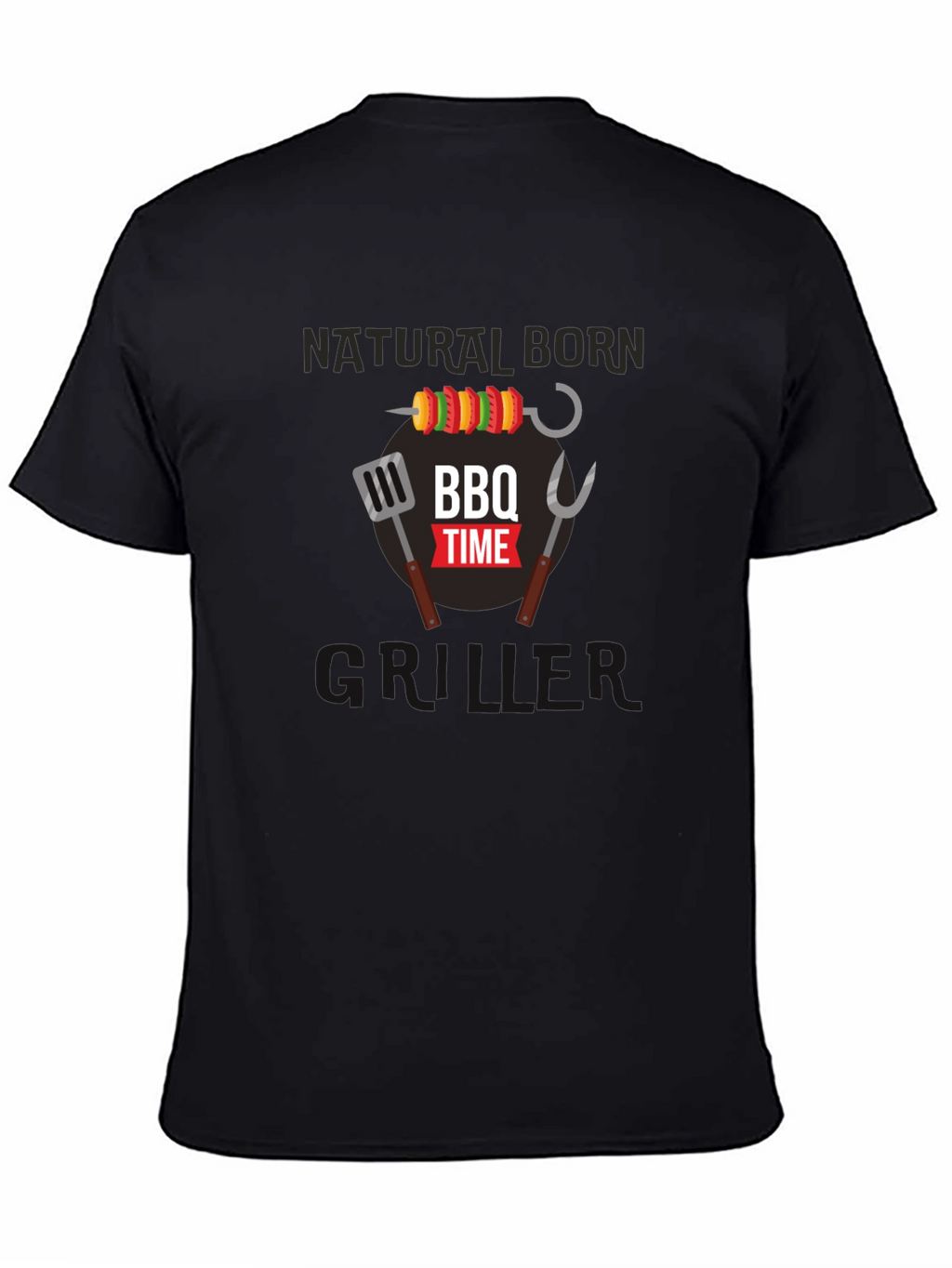 Natural Born Griller BBQ Time Graphic T-Shirt