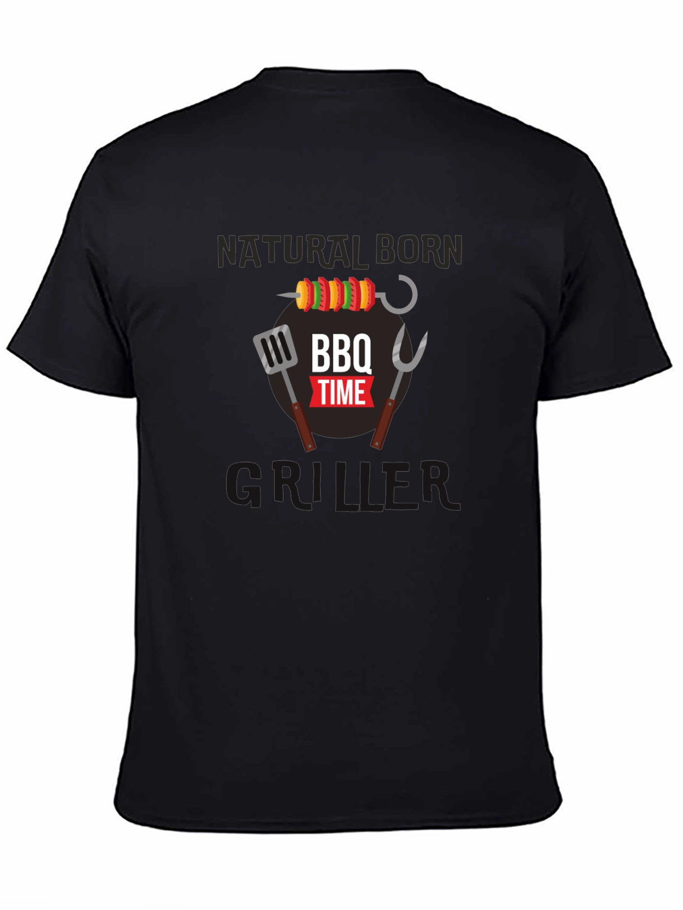 Natural Born Griller BBQ Time Graphic T-Shirt