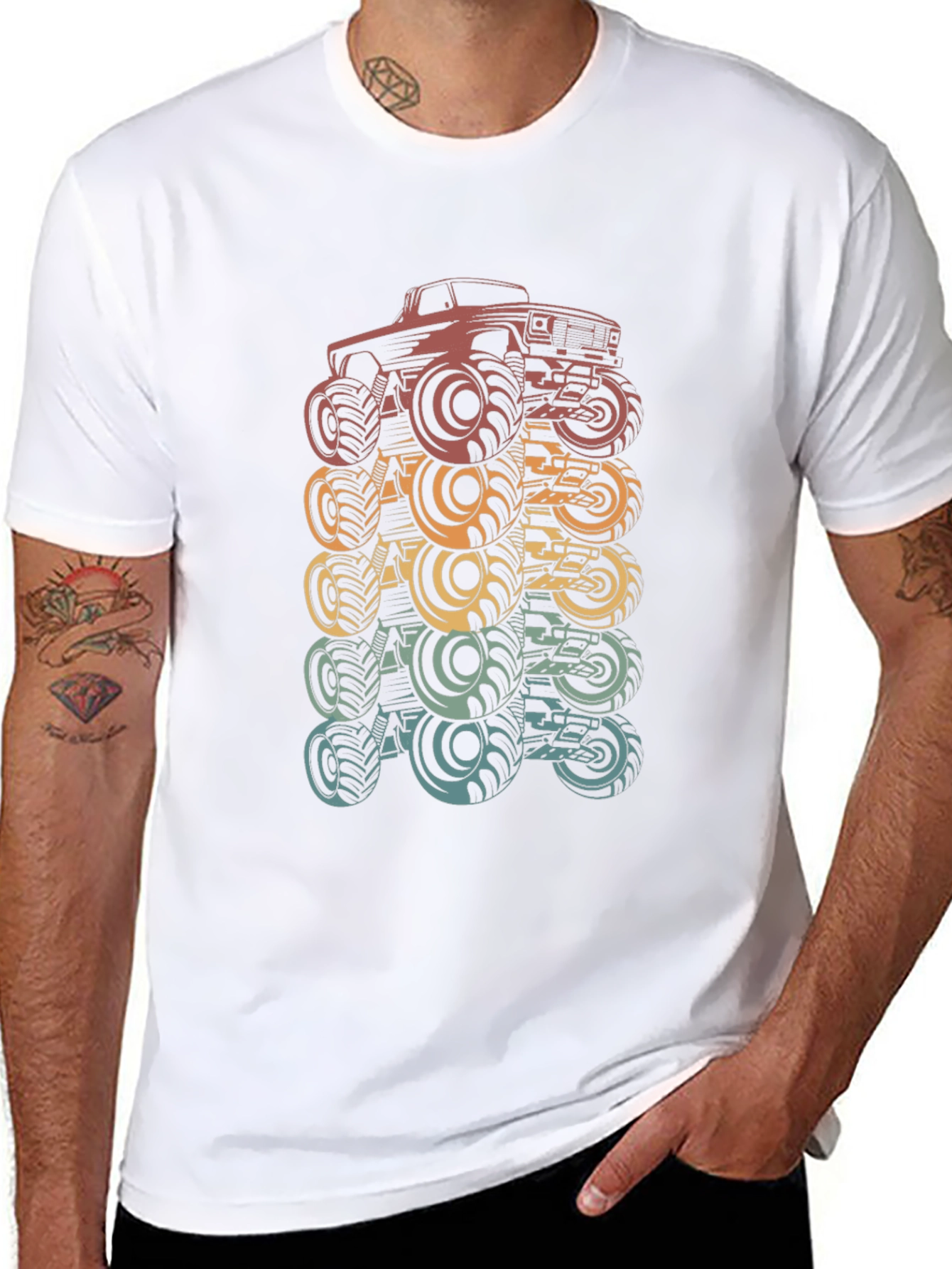 Retro Monster Truck Graphic T-Shirt