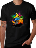 Youth Graphic Print Black T-Shirt