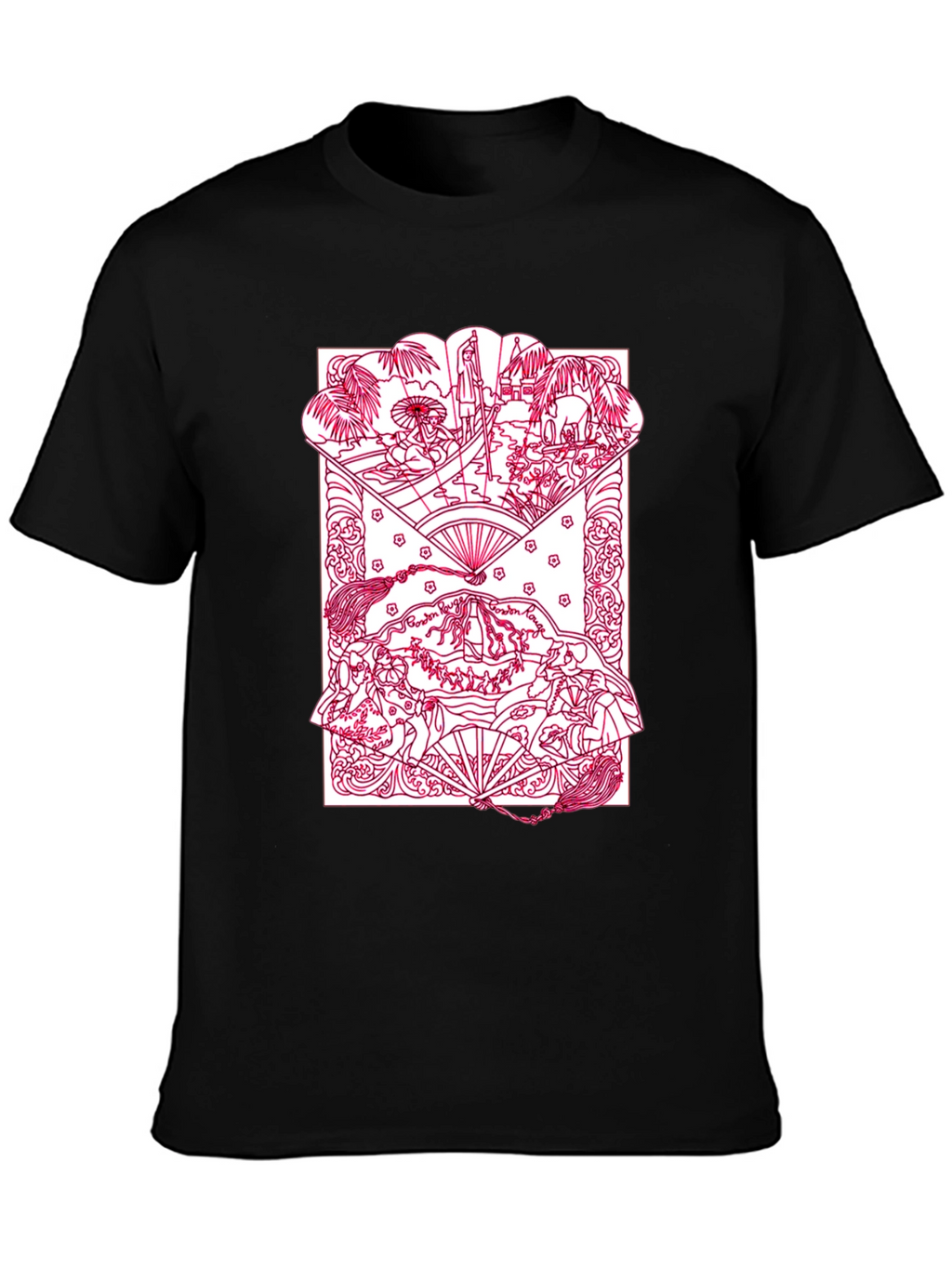 Artistic Graphic Print Crew Neck T-Shirt