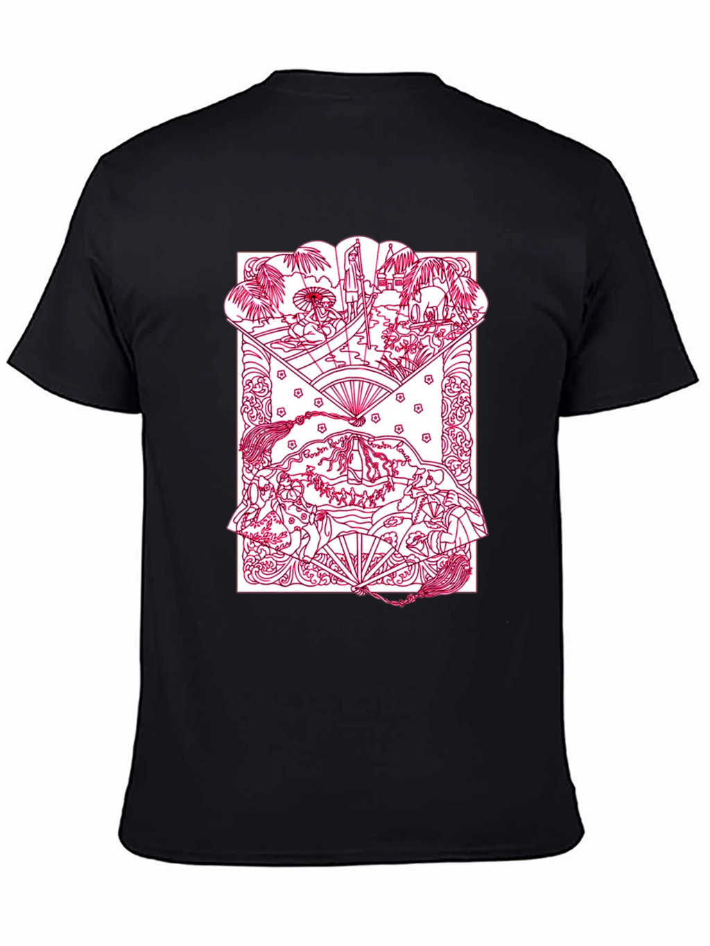Artistic Graphic Print Crew Neck T-Shirt