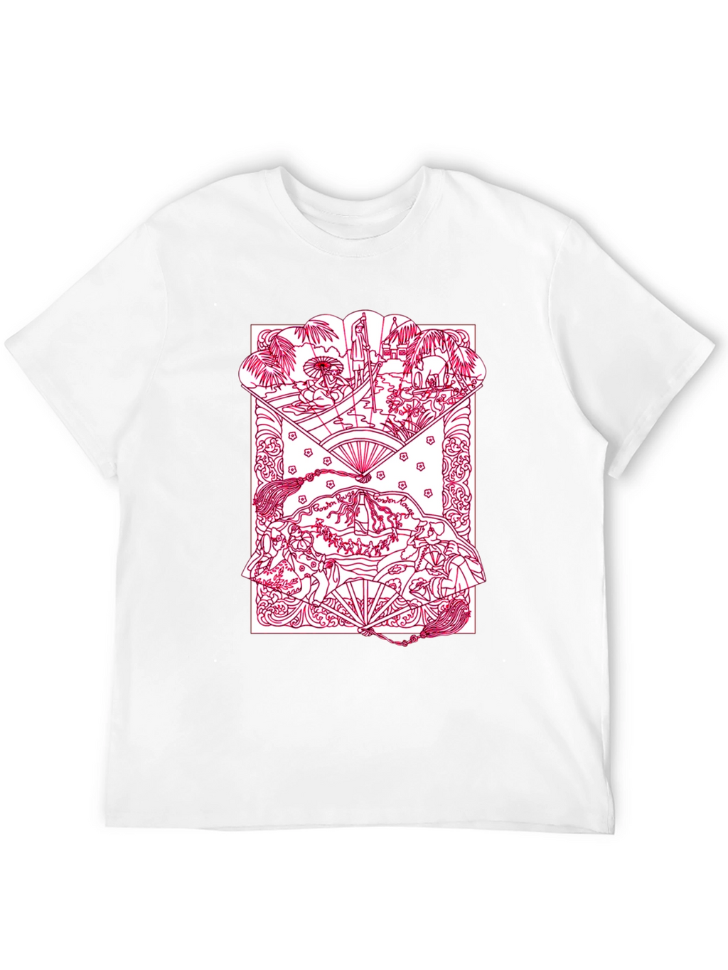 Artistic Graphic Print Crew Neck T-Shirt