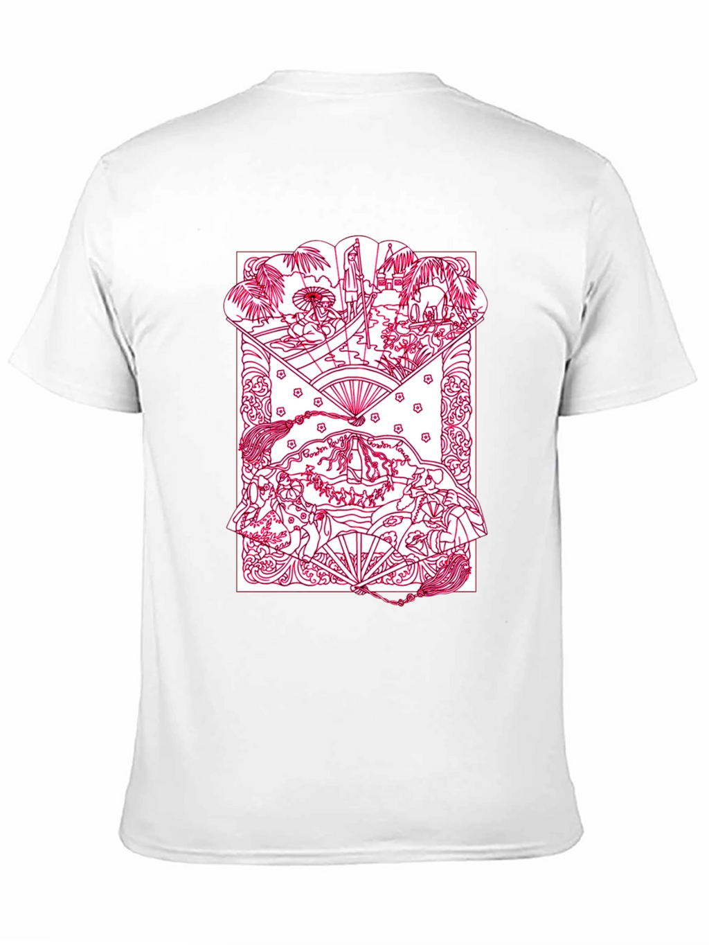 Artistic Graphic Print Crew Neck T-Shirt