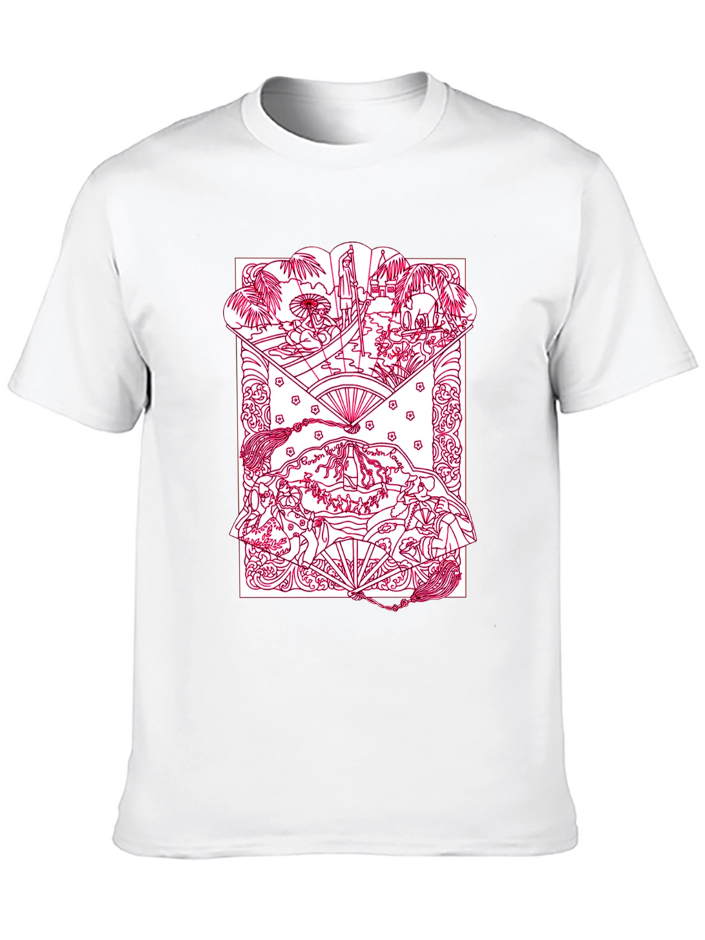 Artistic Graphic Print Crew Neck T-Shirt