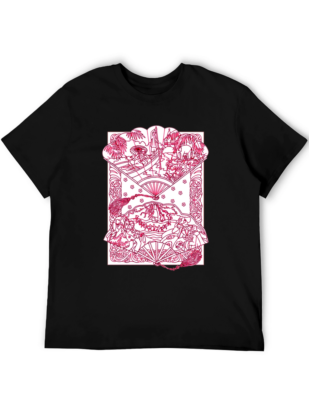 Artistic Graphic Print Crew Neck T-Shirt