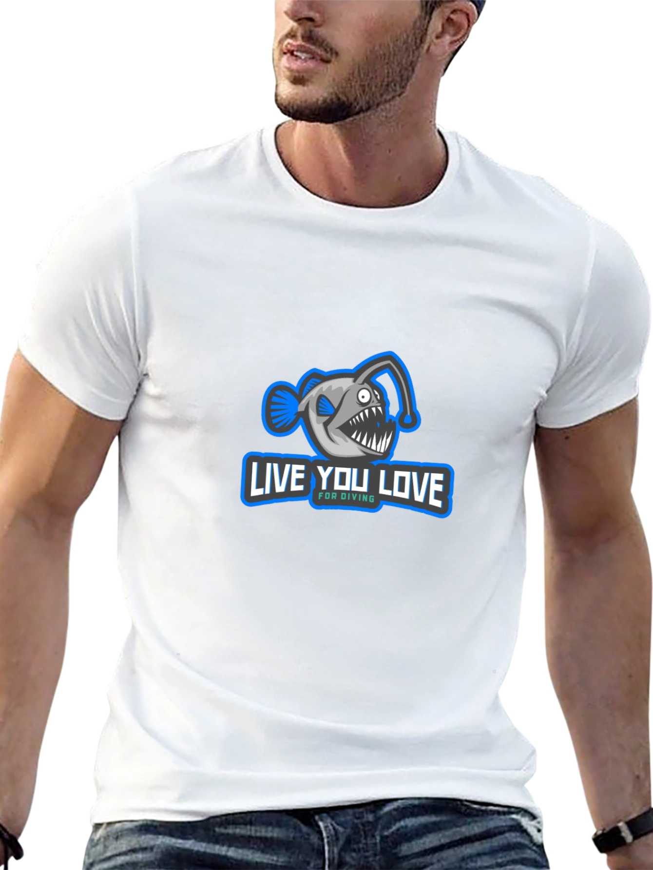 Live You Love Anglerfish Diving T-Shirt