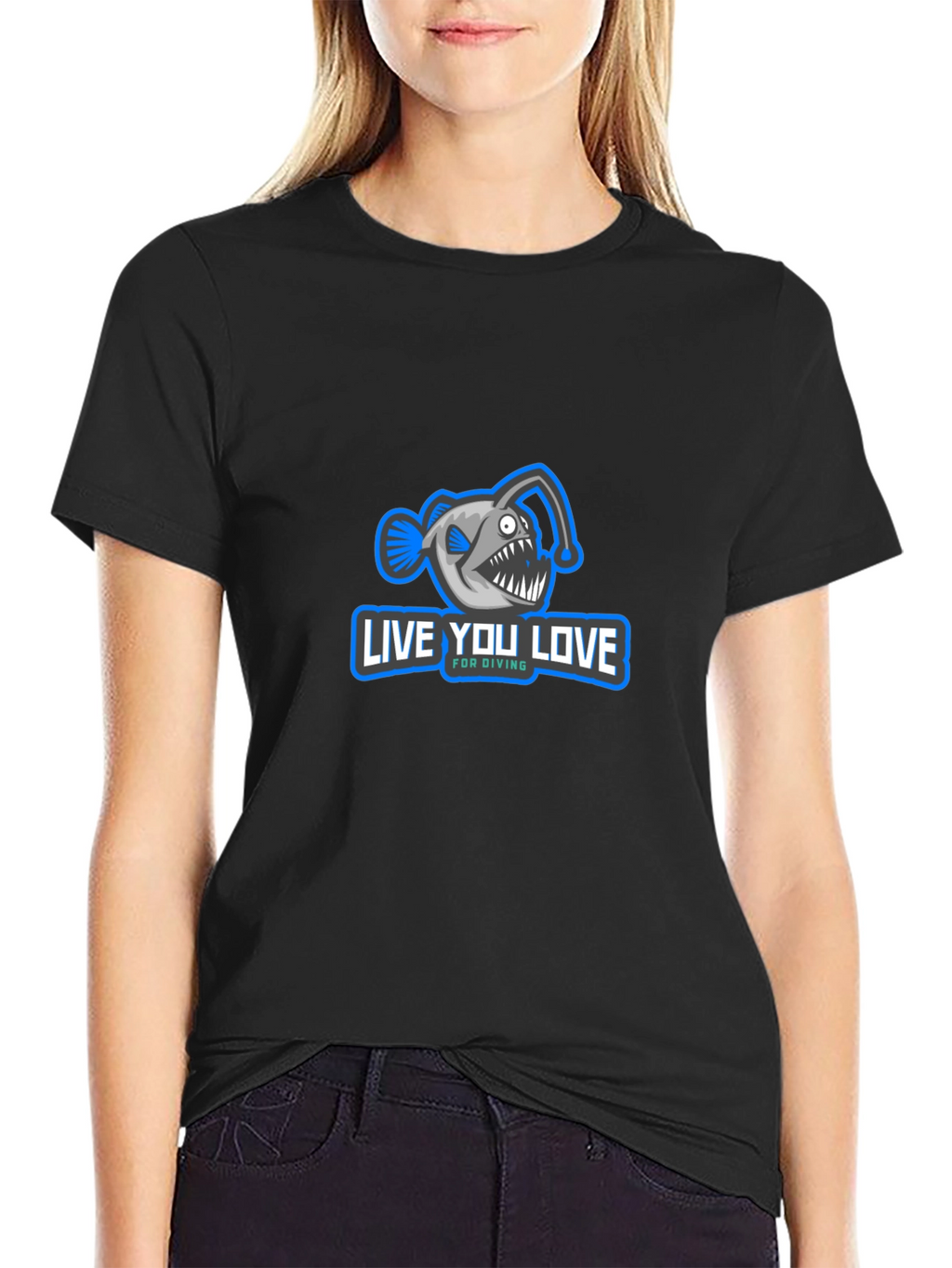 Live You Love Anglerfish Diving T-Shirt