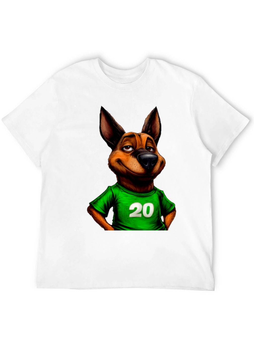 Dog Jersey #20 T-Shirt – Cool Cartoon Dog Graphic Tee
