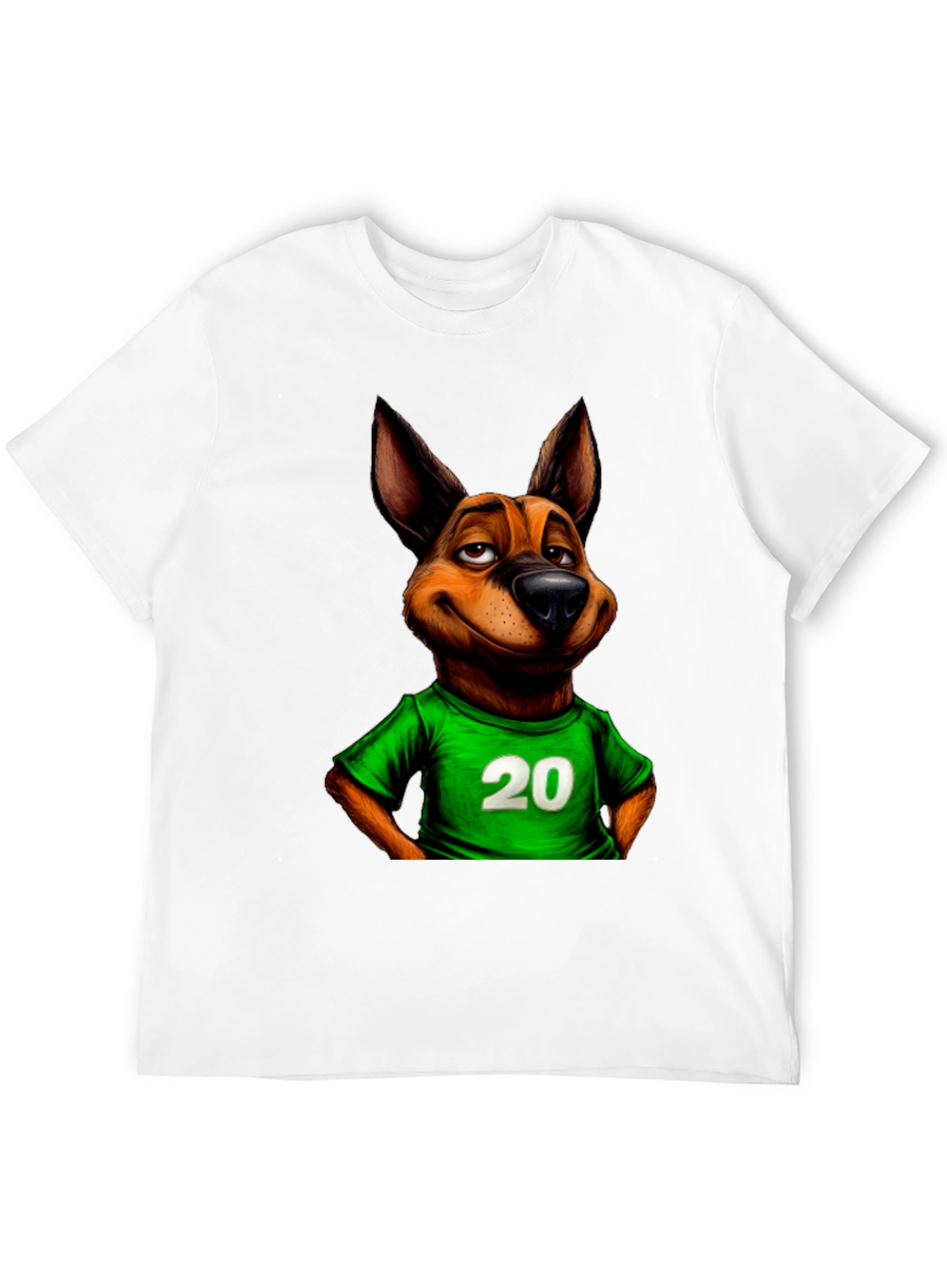 Dog Jersey #20 T-Shirt – Cool Cartoon Dog Graphic Tee
