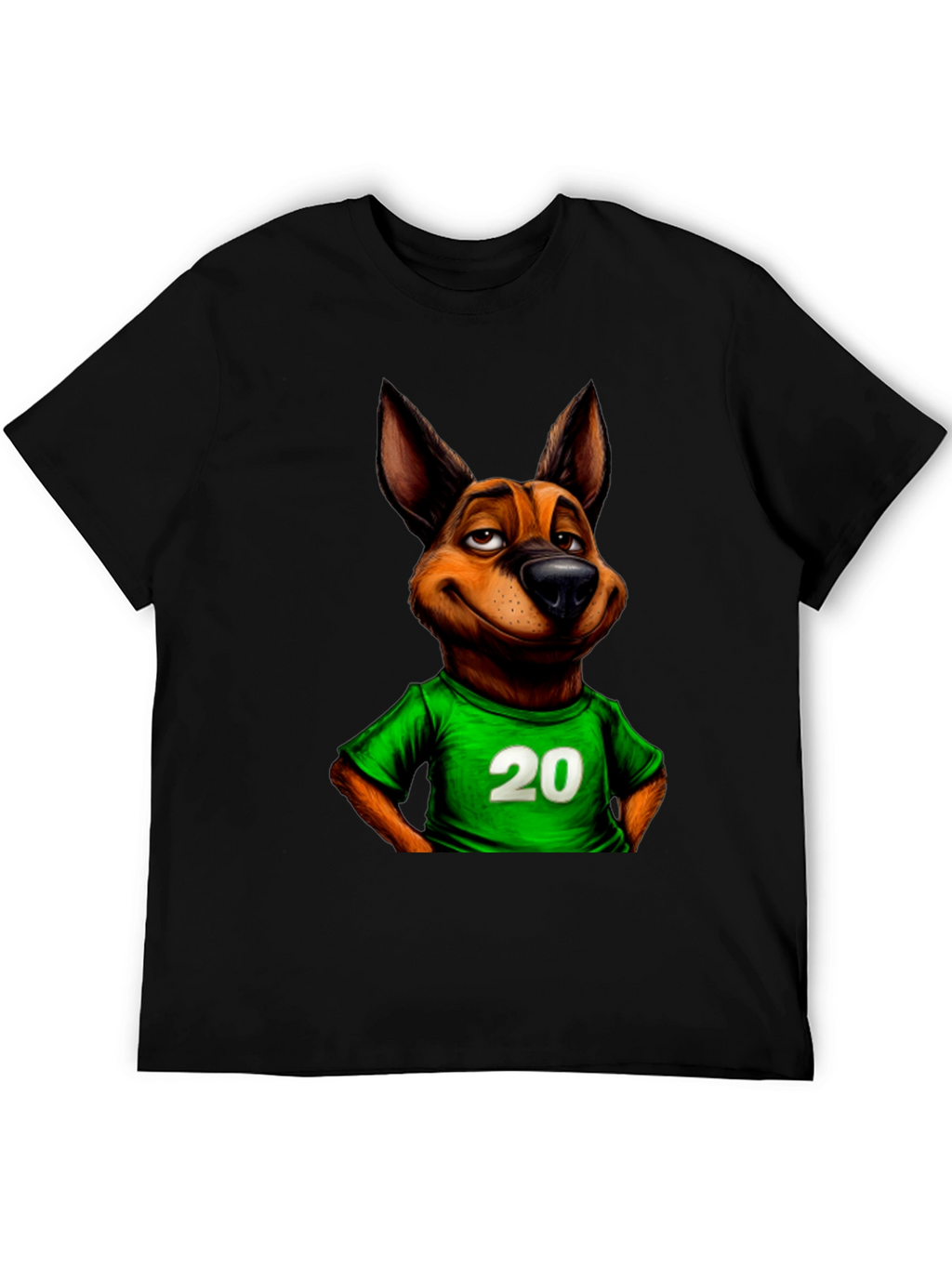 Dog Jersey #20 T-Shirt – Cool Cartoon Dog Graphic Tee