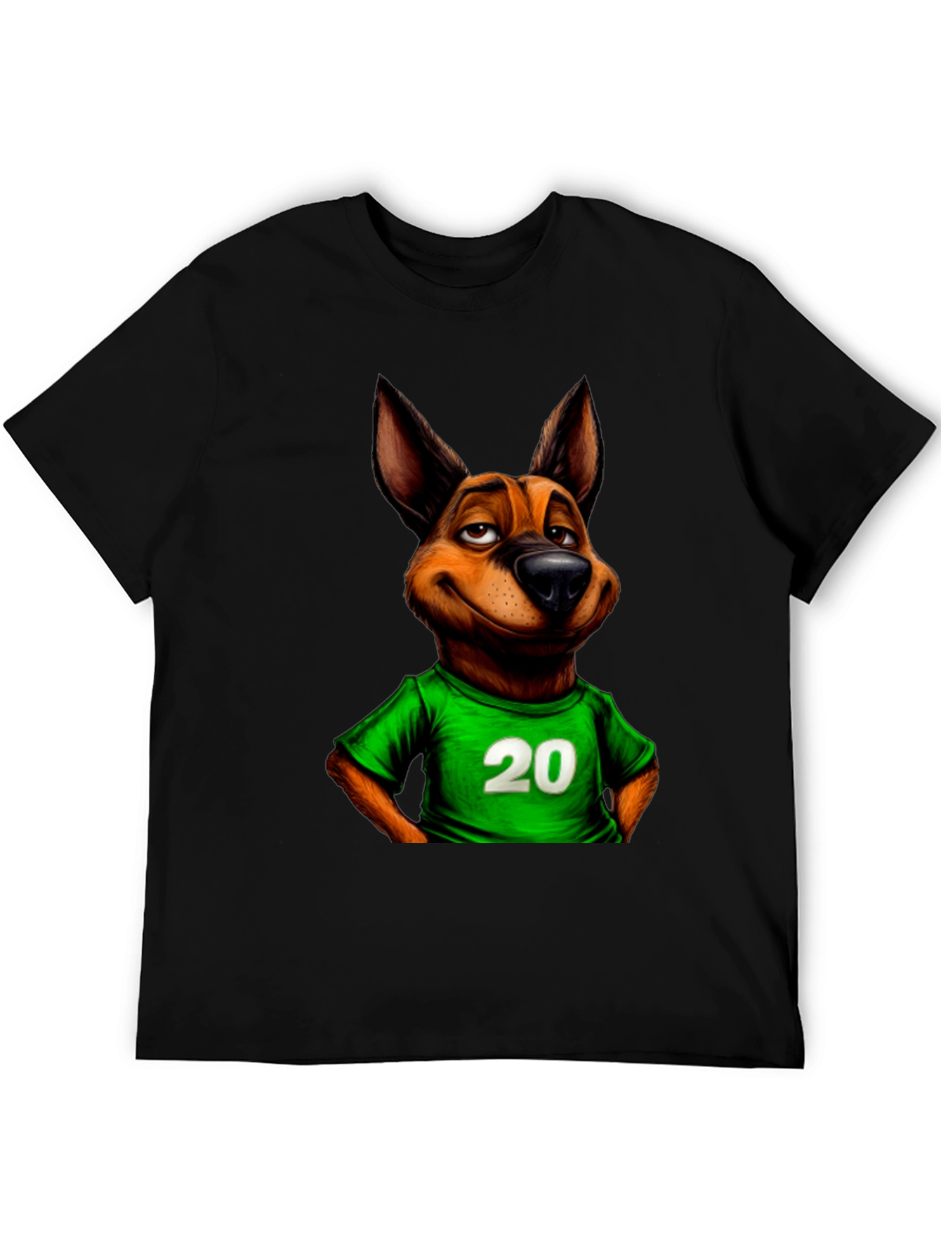 Dog Jersey #20 T-Shirt – Cool Cartoon Dog Graphic Tee