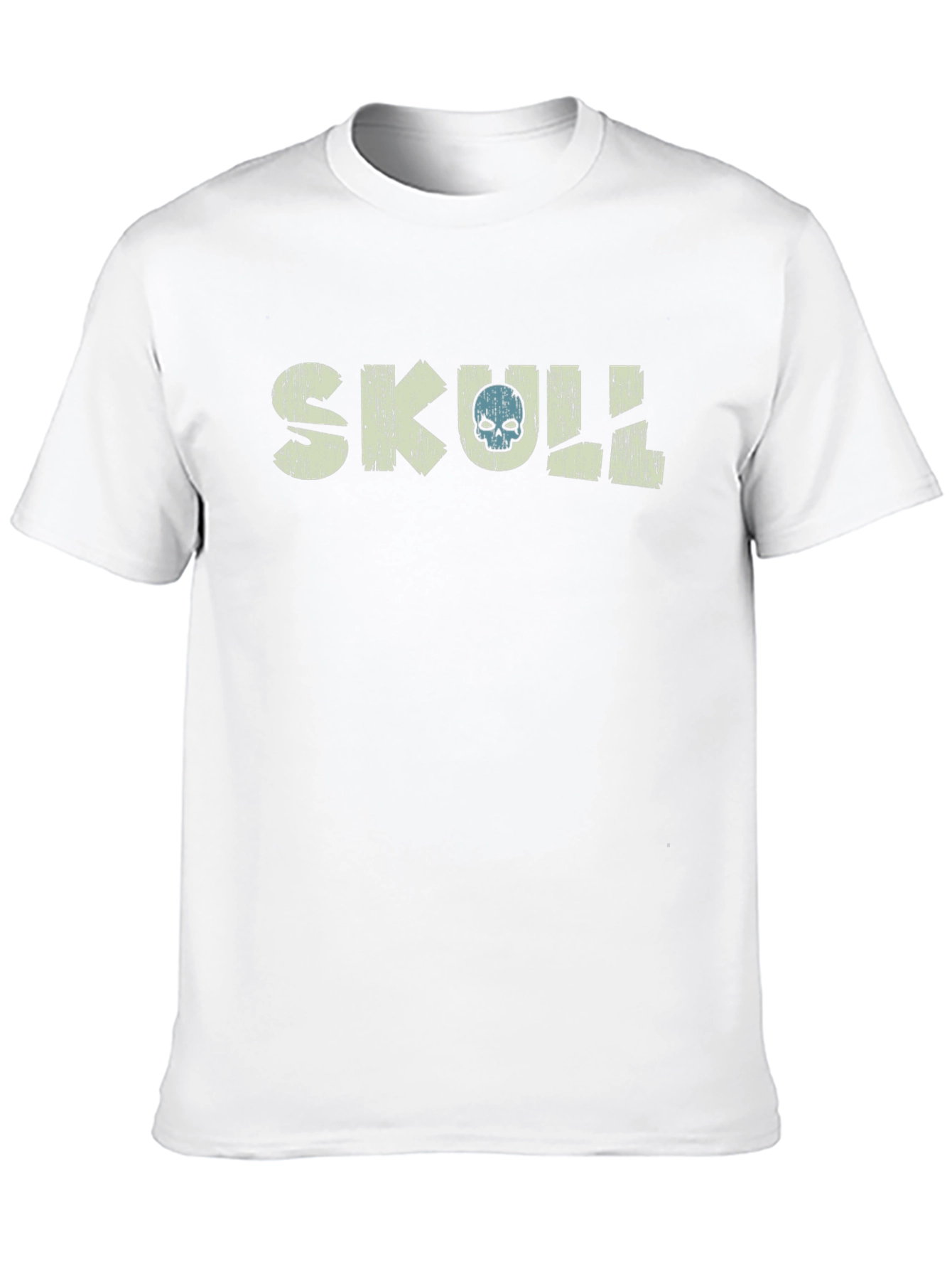 Skull Graphic Print Black T-Shirt
