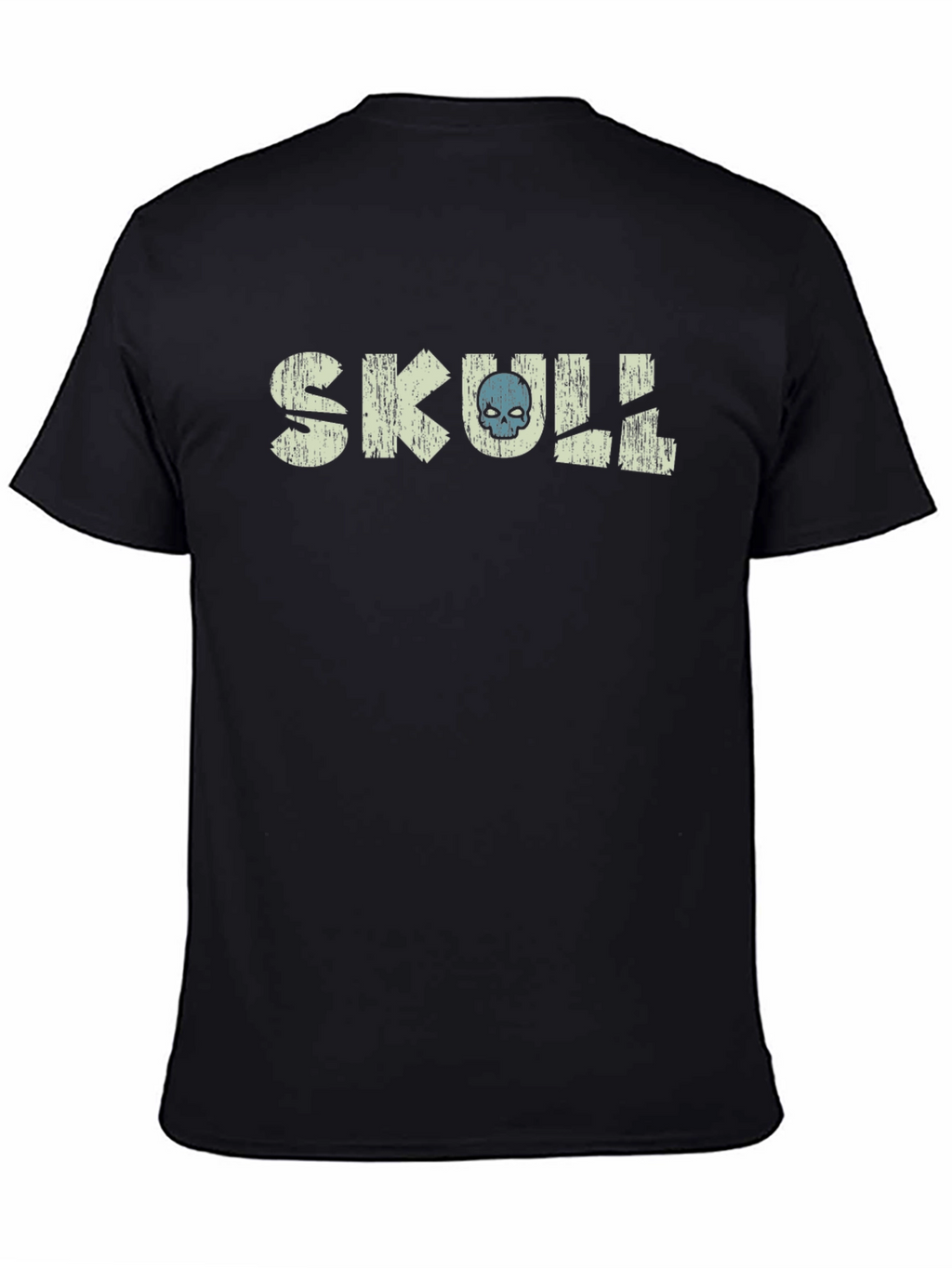 Skull Graphic Print Black T-Shirt