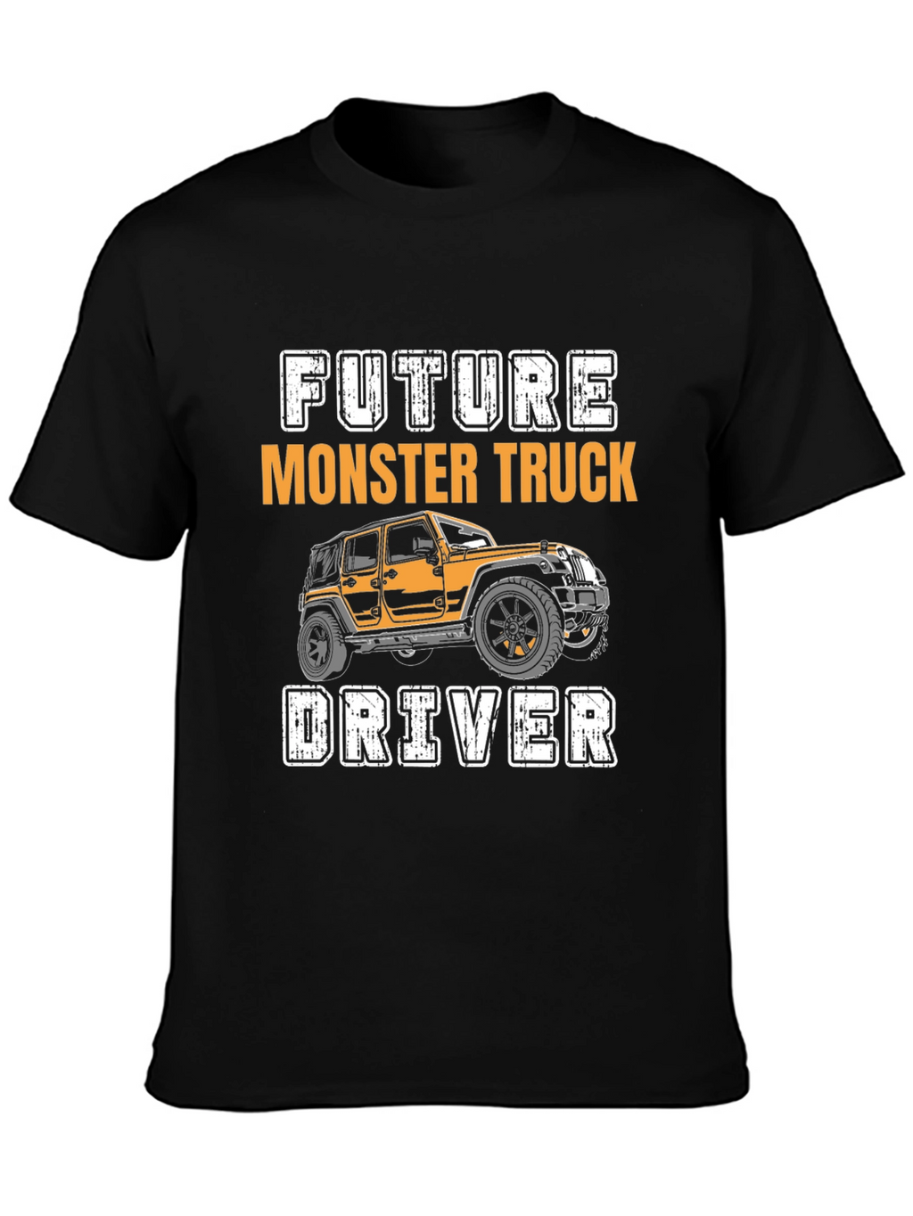 Future Monster Truck Driver Black Graphic Tee