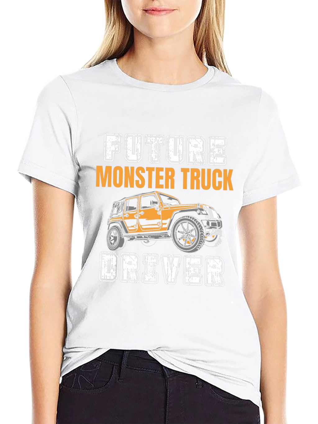 Future Monster Truck Driver Black Graphic Tee