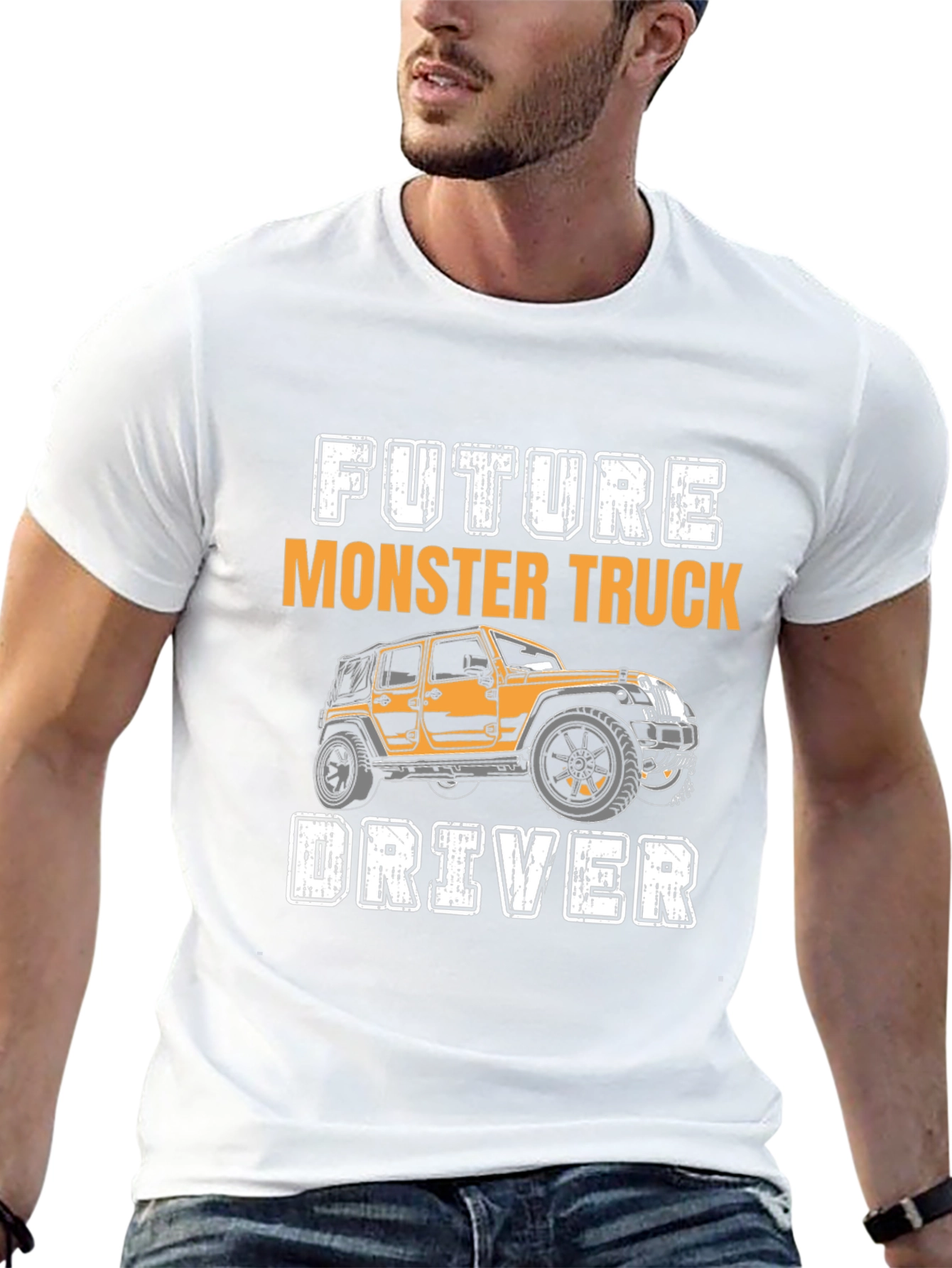 Future Monster Truck Driver Black Graphic Tee