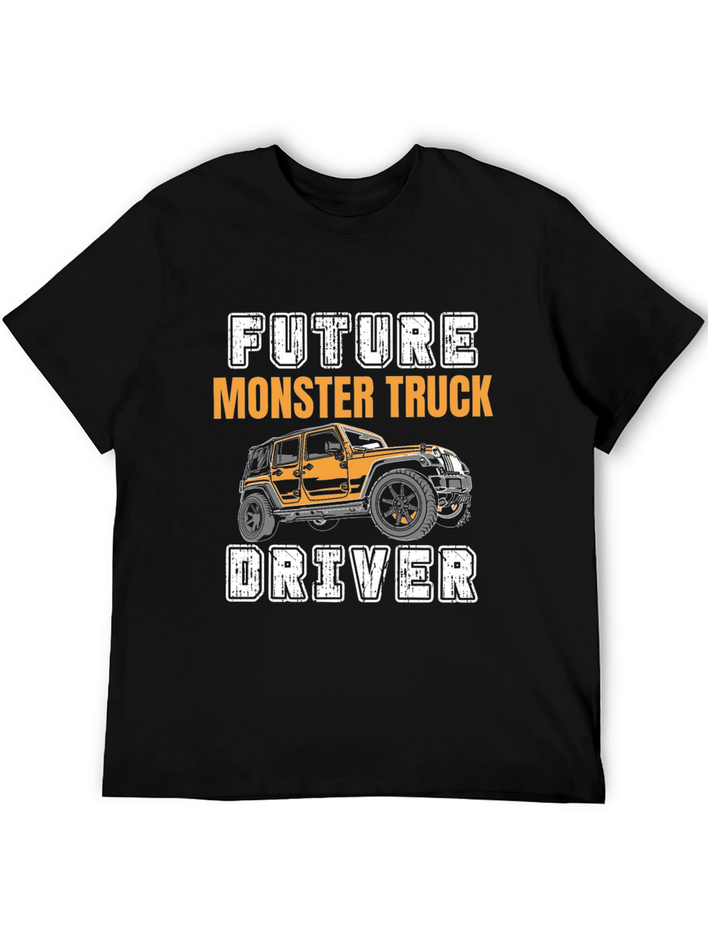 Future Monster Truck Driver Black Graphic Tee
