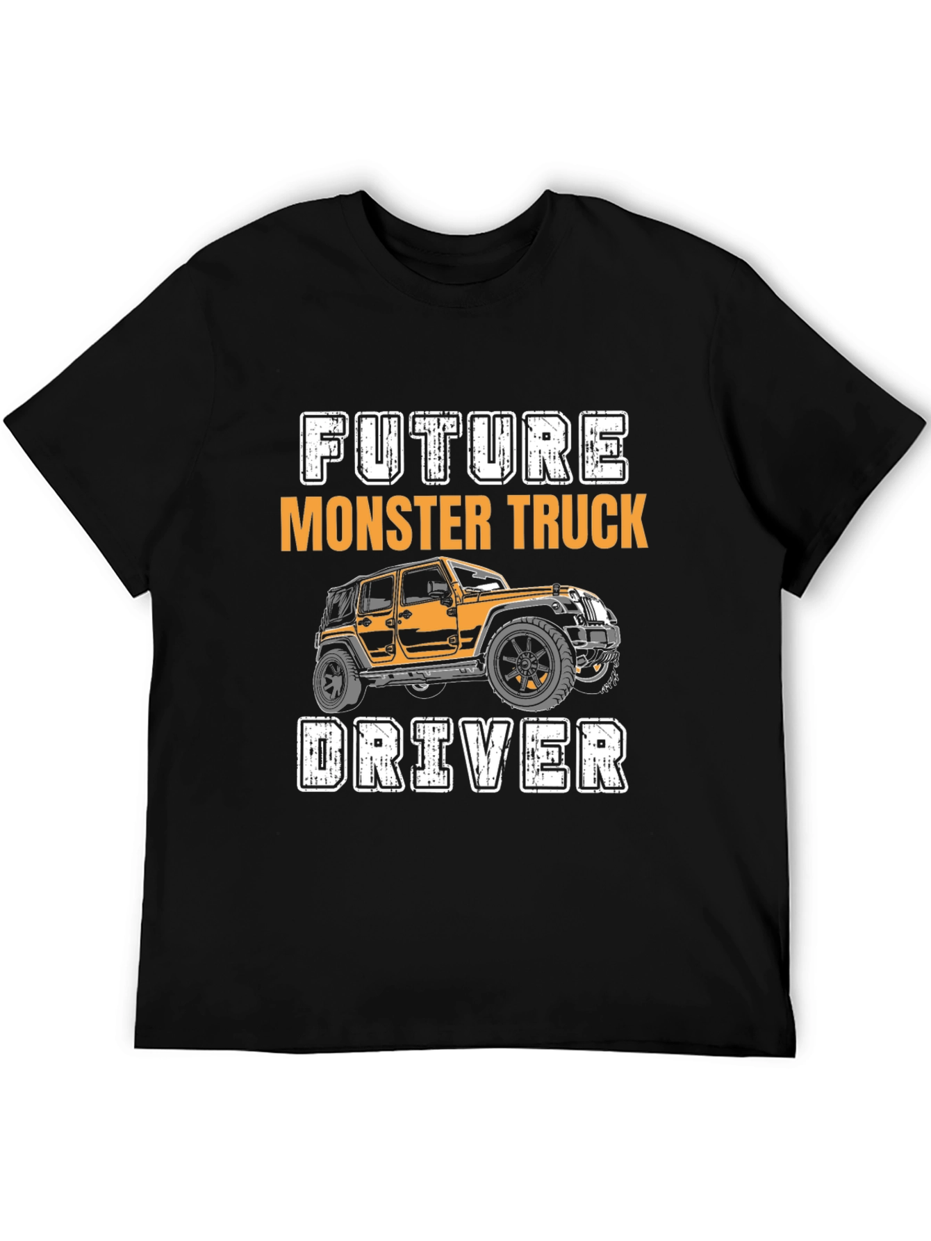 Future Monster Truck Driver Black Graphic Tee