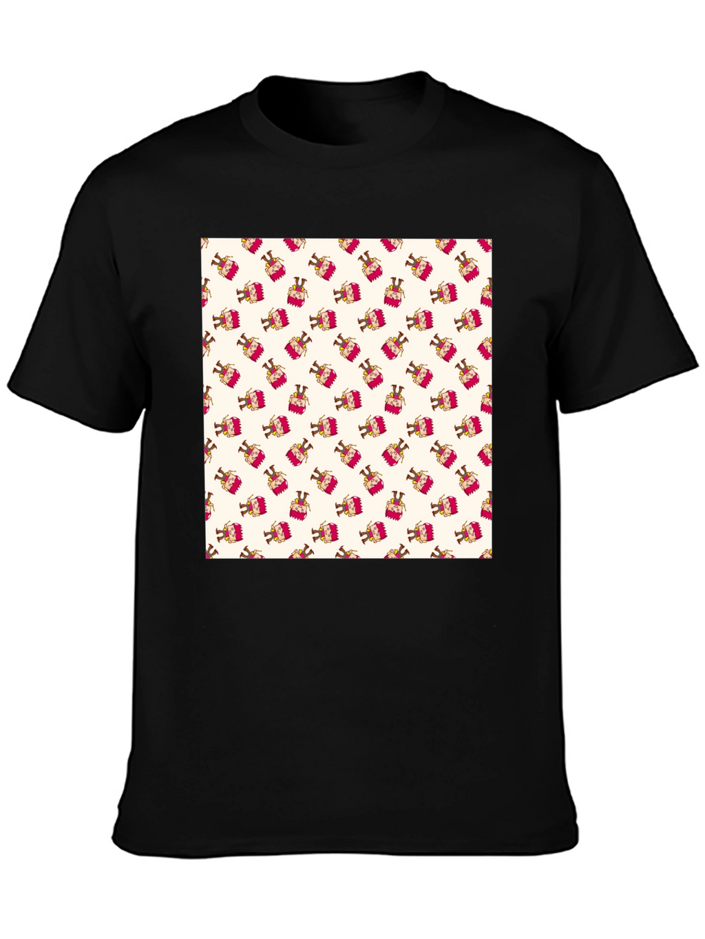 Patterned T-Shirt with Festive Design