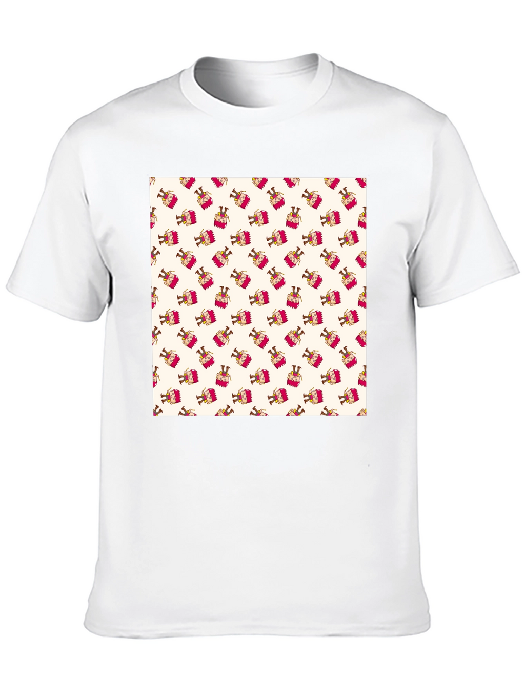 Patterned T-Shirt with Festive Design