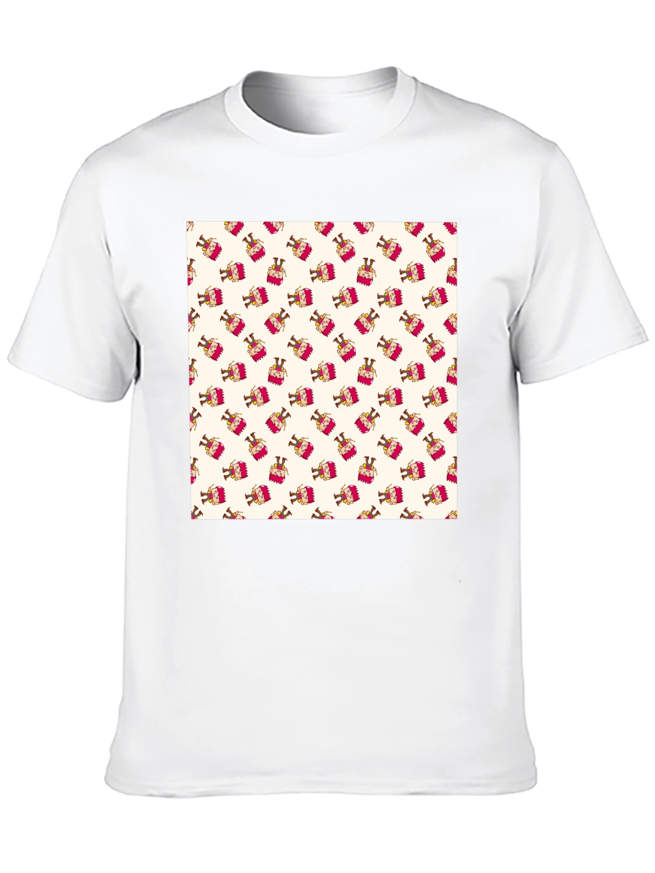 Patterned T-Shirt with Festive Design