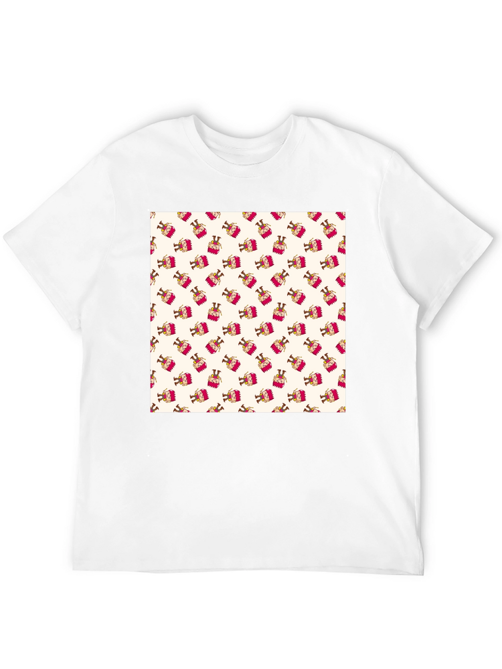 Patterned T-Shirt with Festive Design