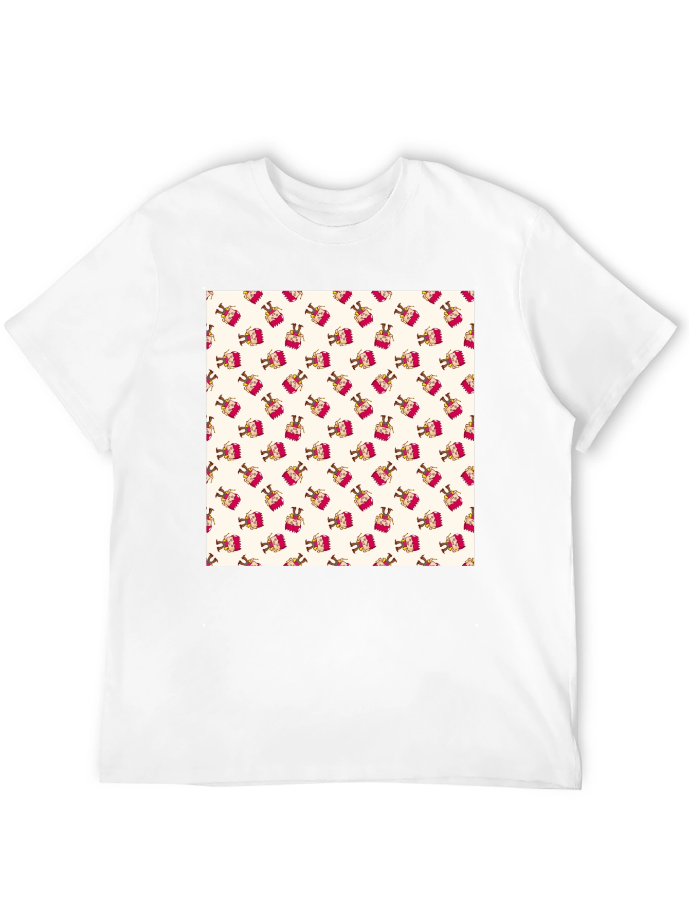 Patterned T-Shirt with Festive Design