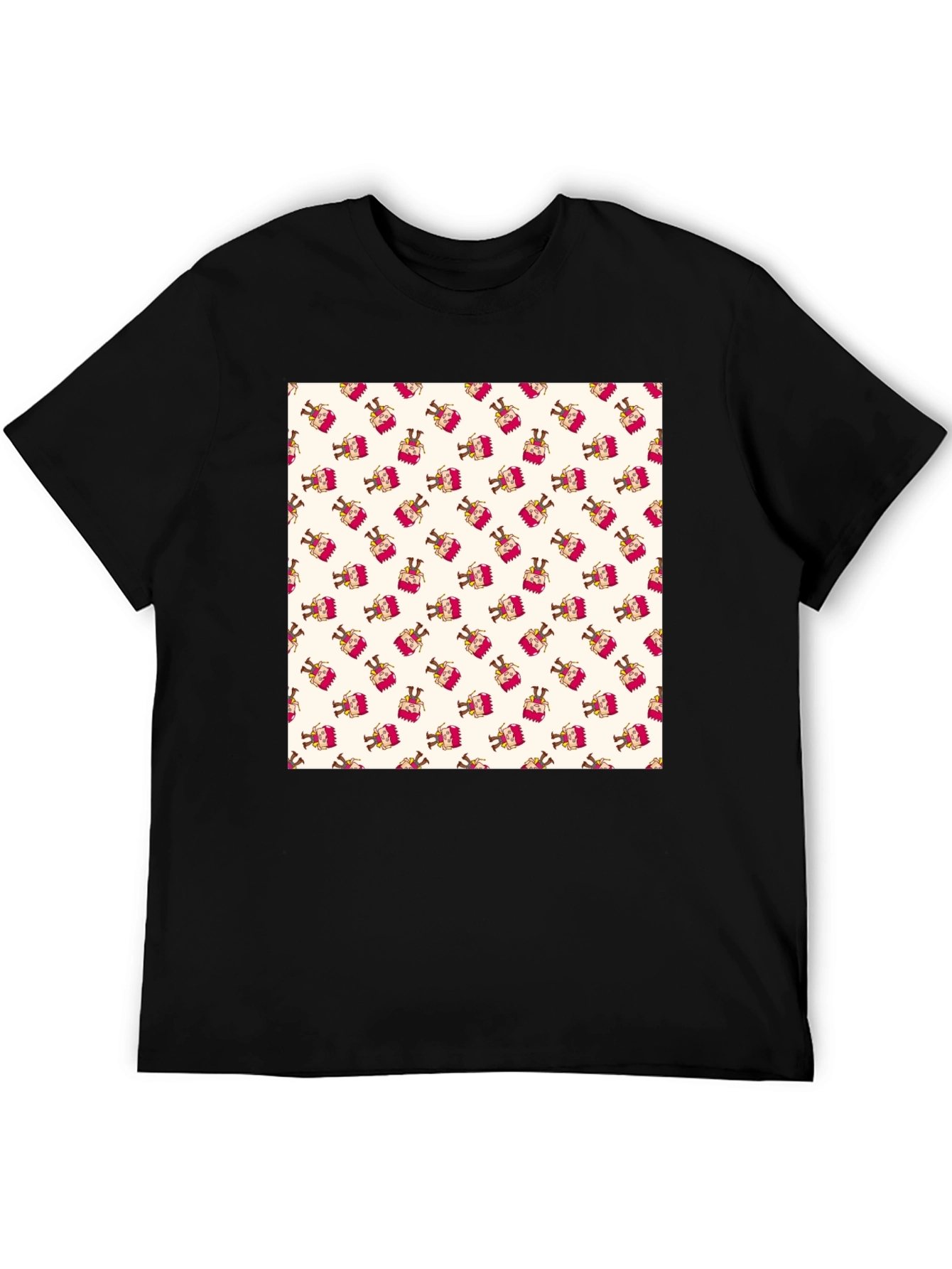 Patterned T-Shirt with Festive Design