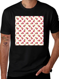 Patterned T-Shirt with Festive Design