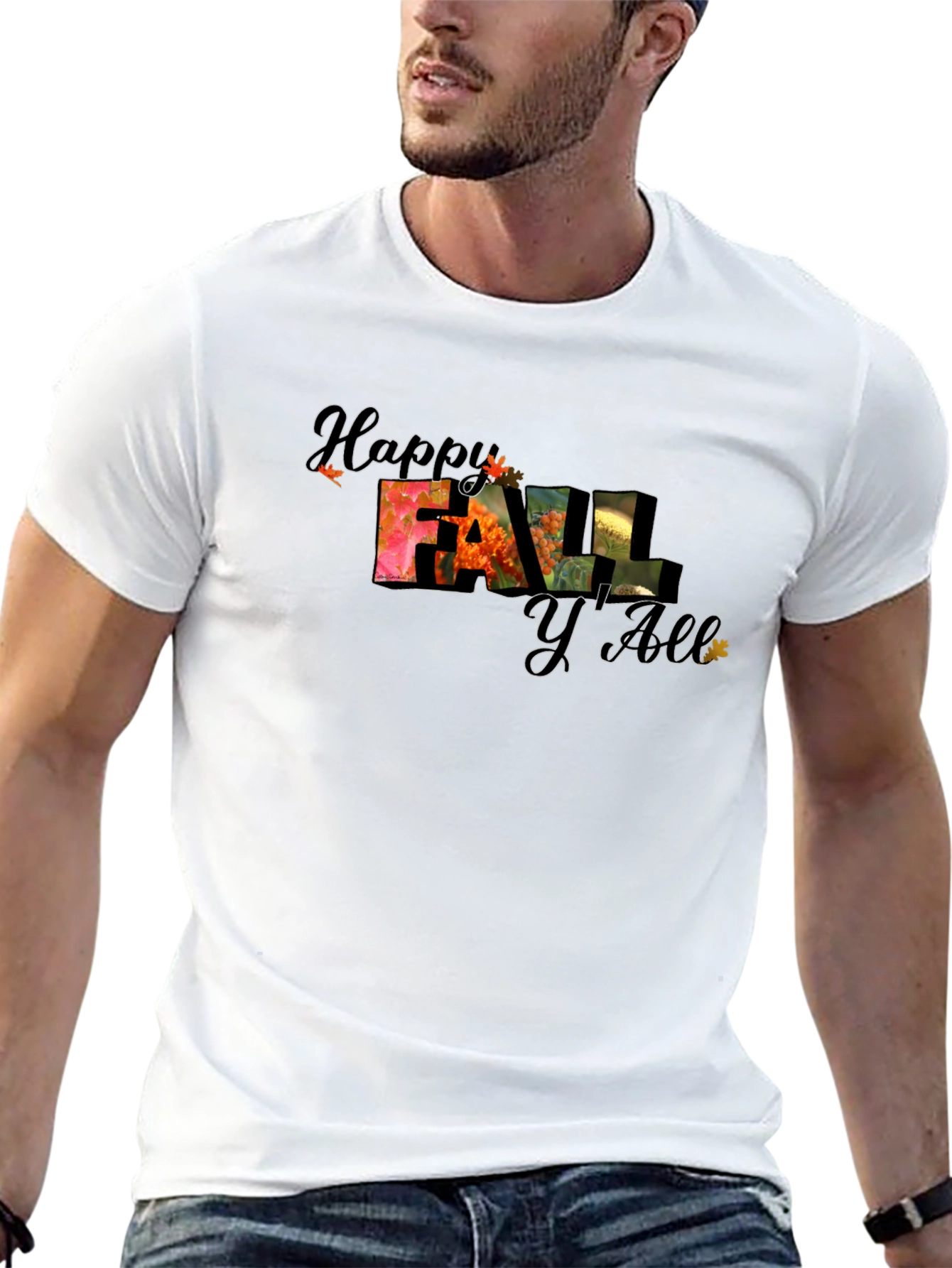 Happy Fall YAll Graphic Tee - Autumn Season