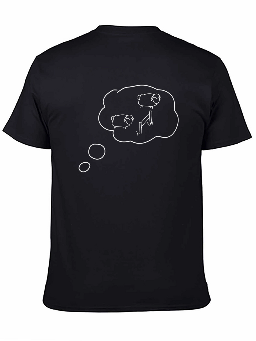 Counting Sheep Black Tee - Dreamy Comfort