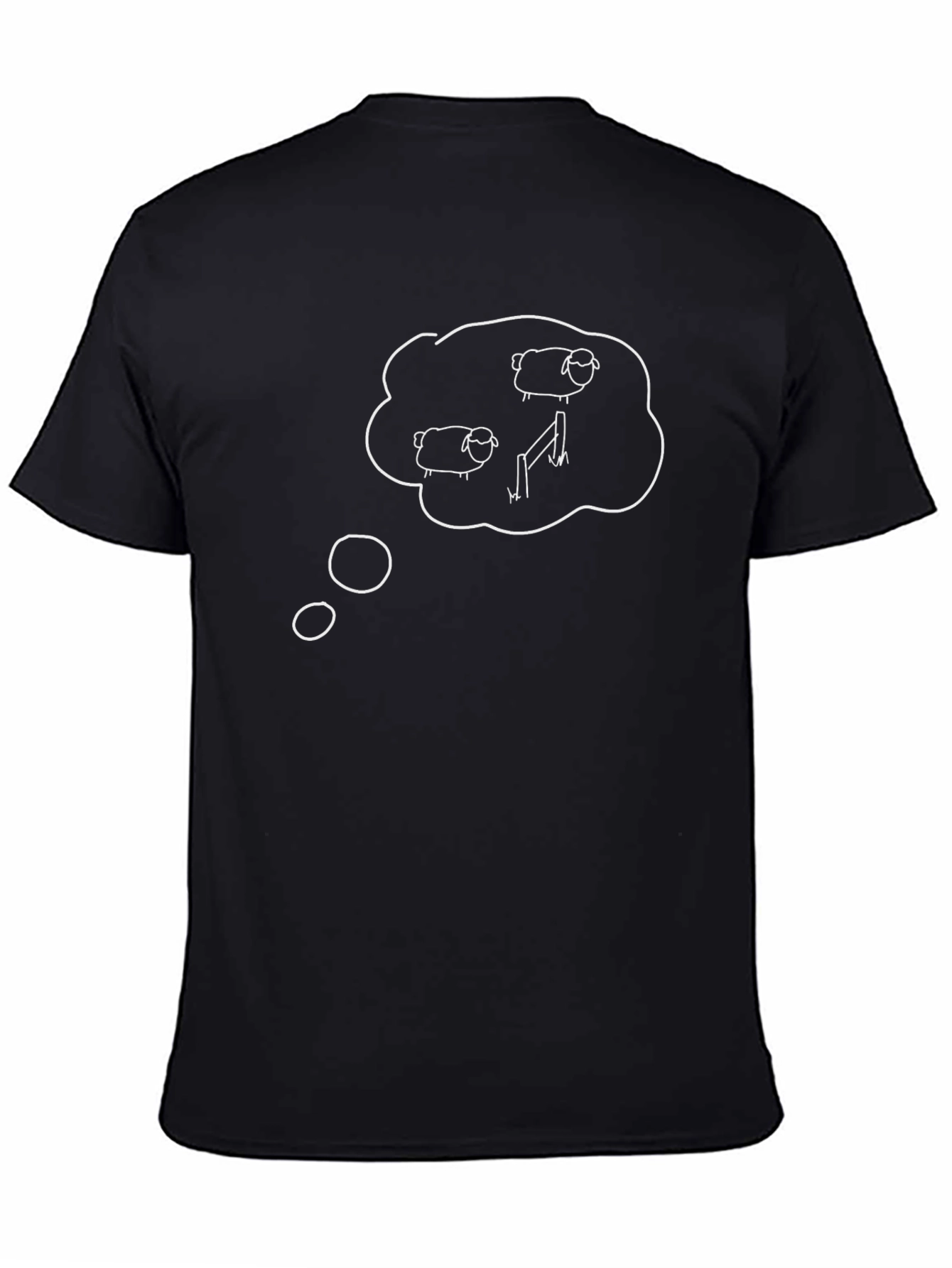 Counting Sheep Black Tee - Dreamy Comfort