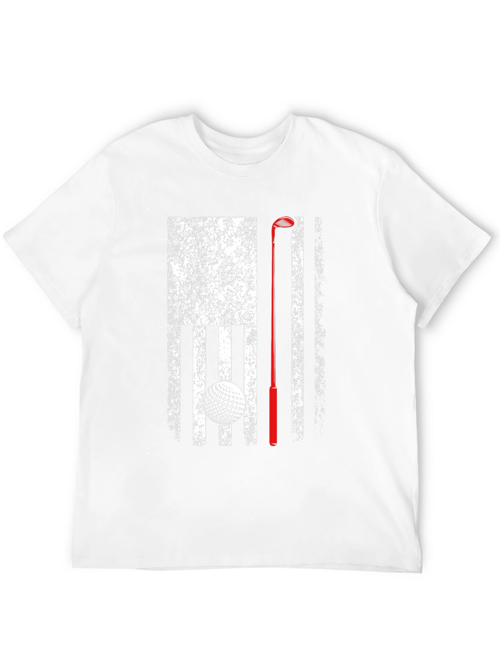 Golf American Flag Patriotic Graphic T-Shirt