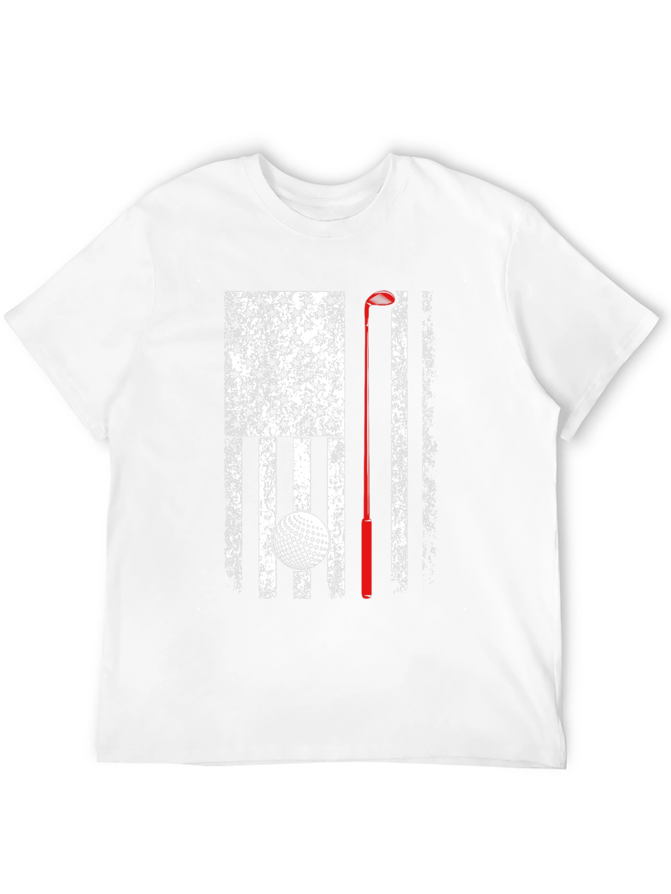 Golf American Flag Patriotic Graphic T-Shirt