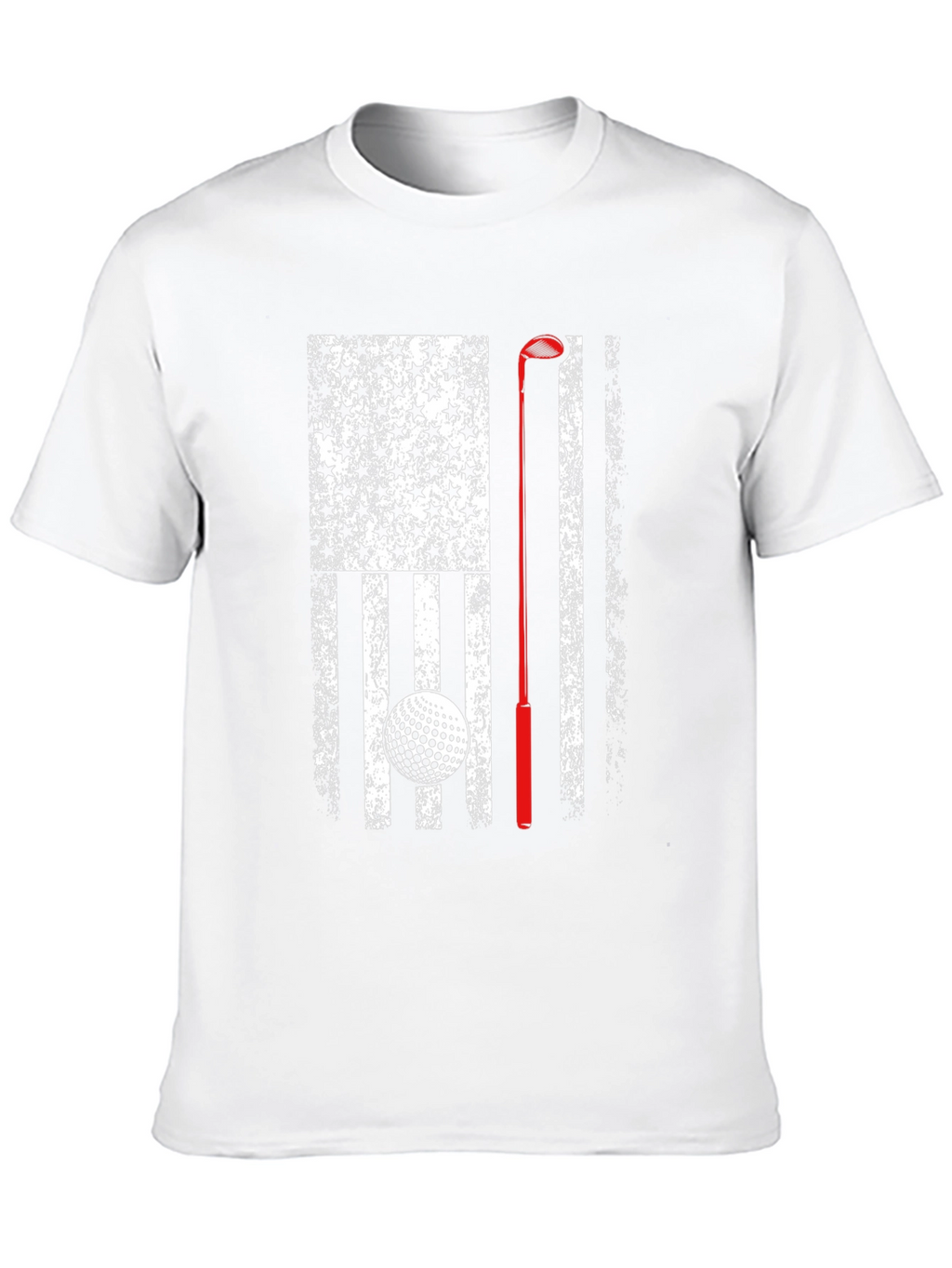 Golf American Flag Patriotic Graphic T-Shirt