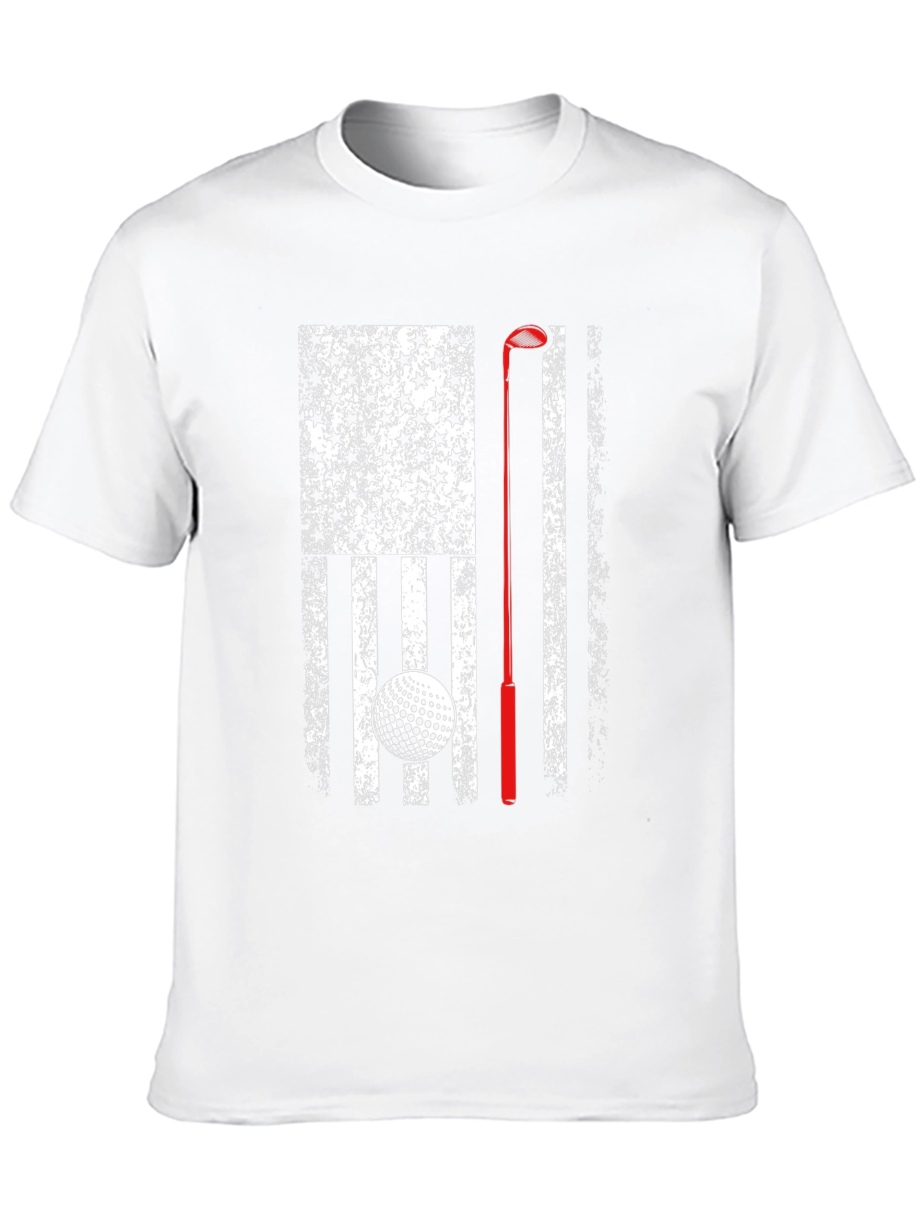 Golf American Flag Patriotic Graphic T-Shirt