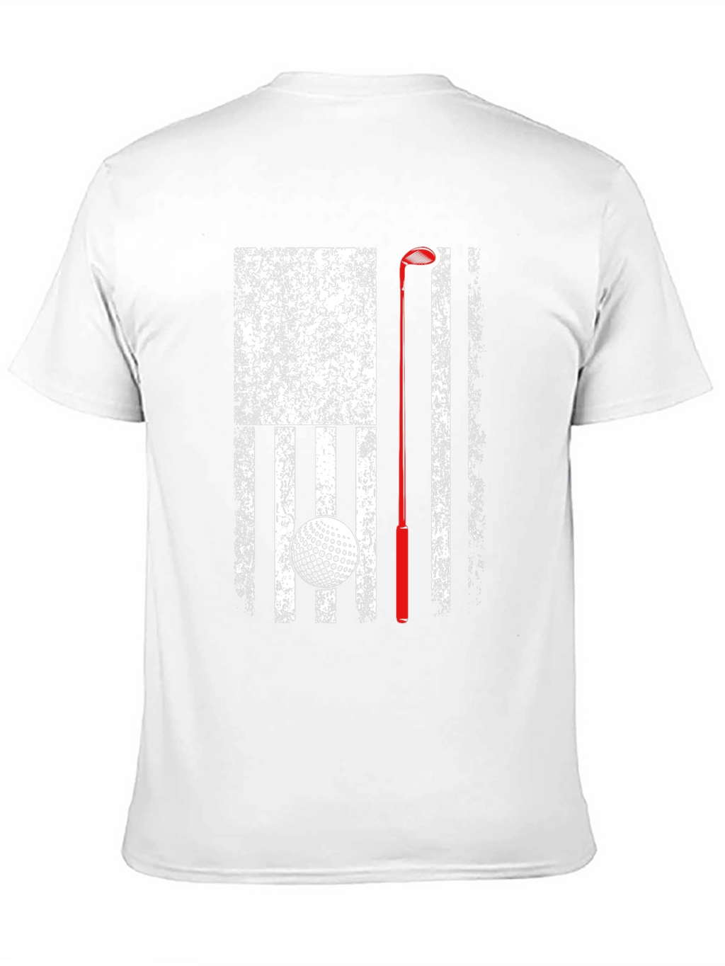 Golf American Flag Patriotic Graphic T-Shirt