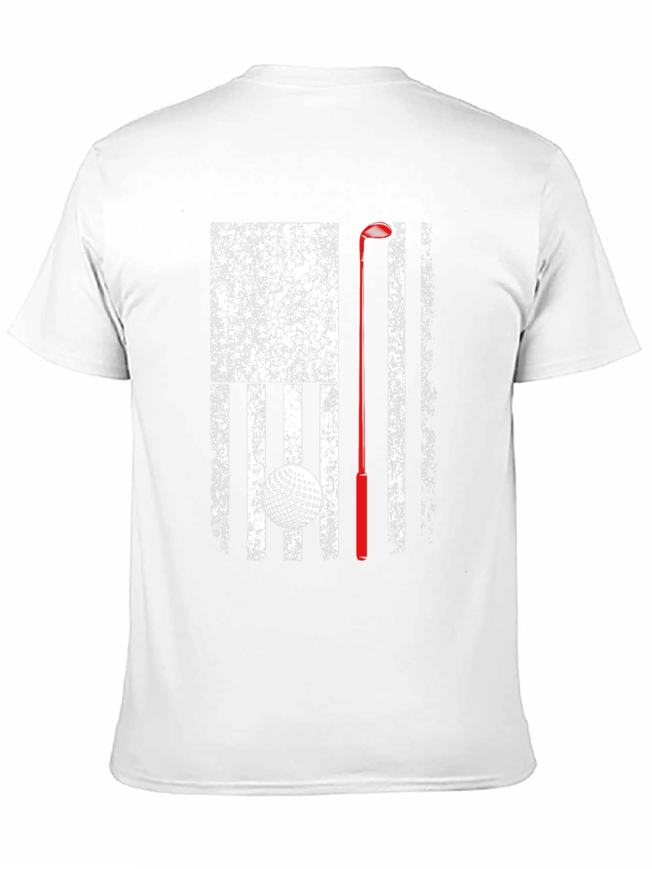 Golf American Flag Patriotic Graphic T-Shirt