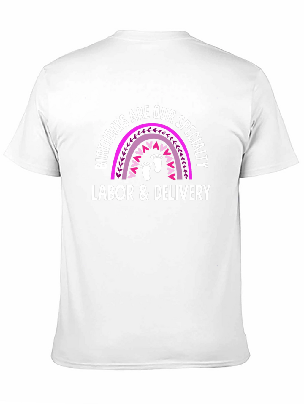Labor & Delivery Birthday Rainbow T-Shirt