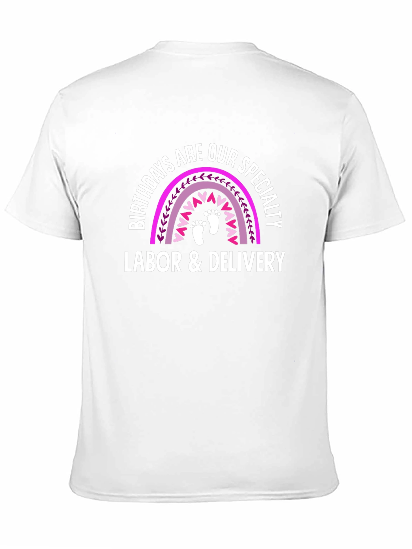 Labor & Delivery Birthday Rainbow T-Shirt