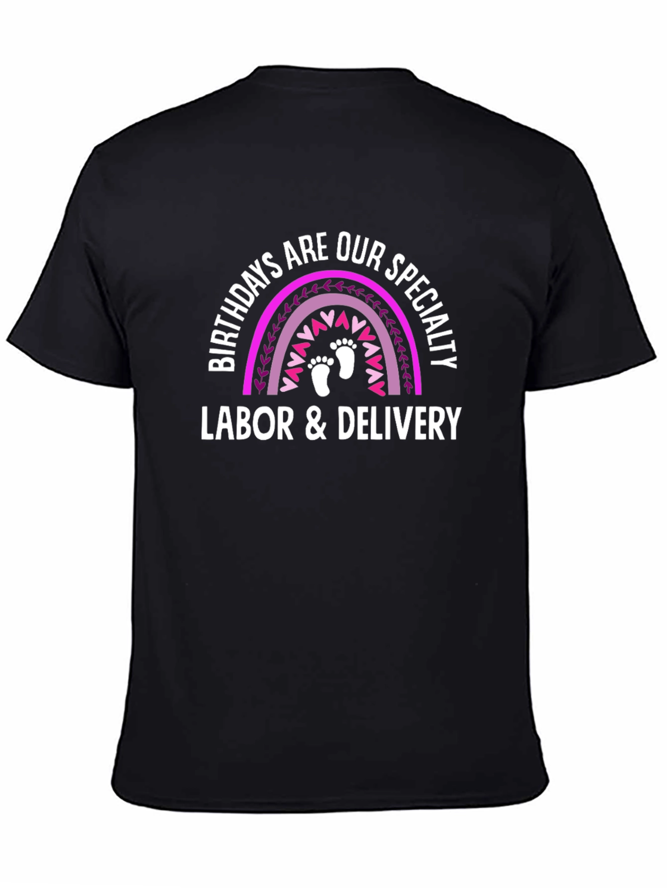 Labor & Delivery Birthday Rainbow T-Shirt