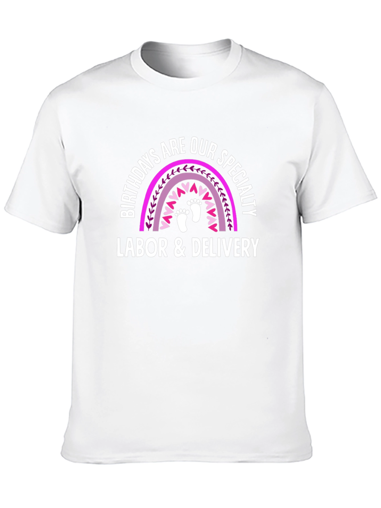 Labor & Delivery Birthday Rainbow T-Shirt