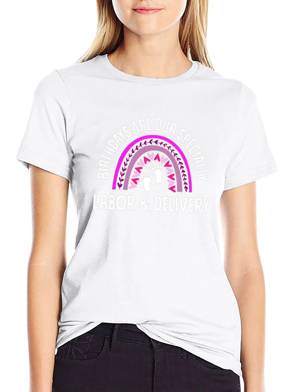 Labor & Delivery Birthday Rainbow T-Shirt
