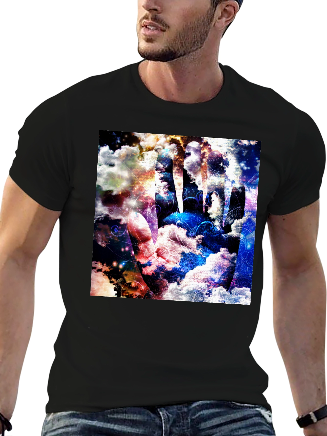 Surreal Hand Cloud Print Tee
