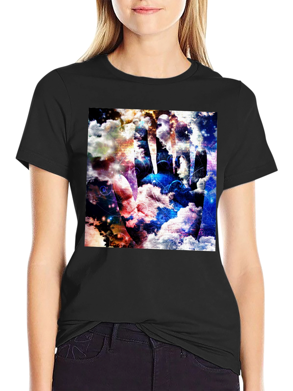 Surreal Hand Cloud Print Tee