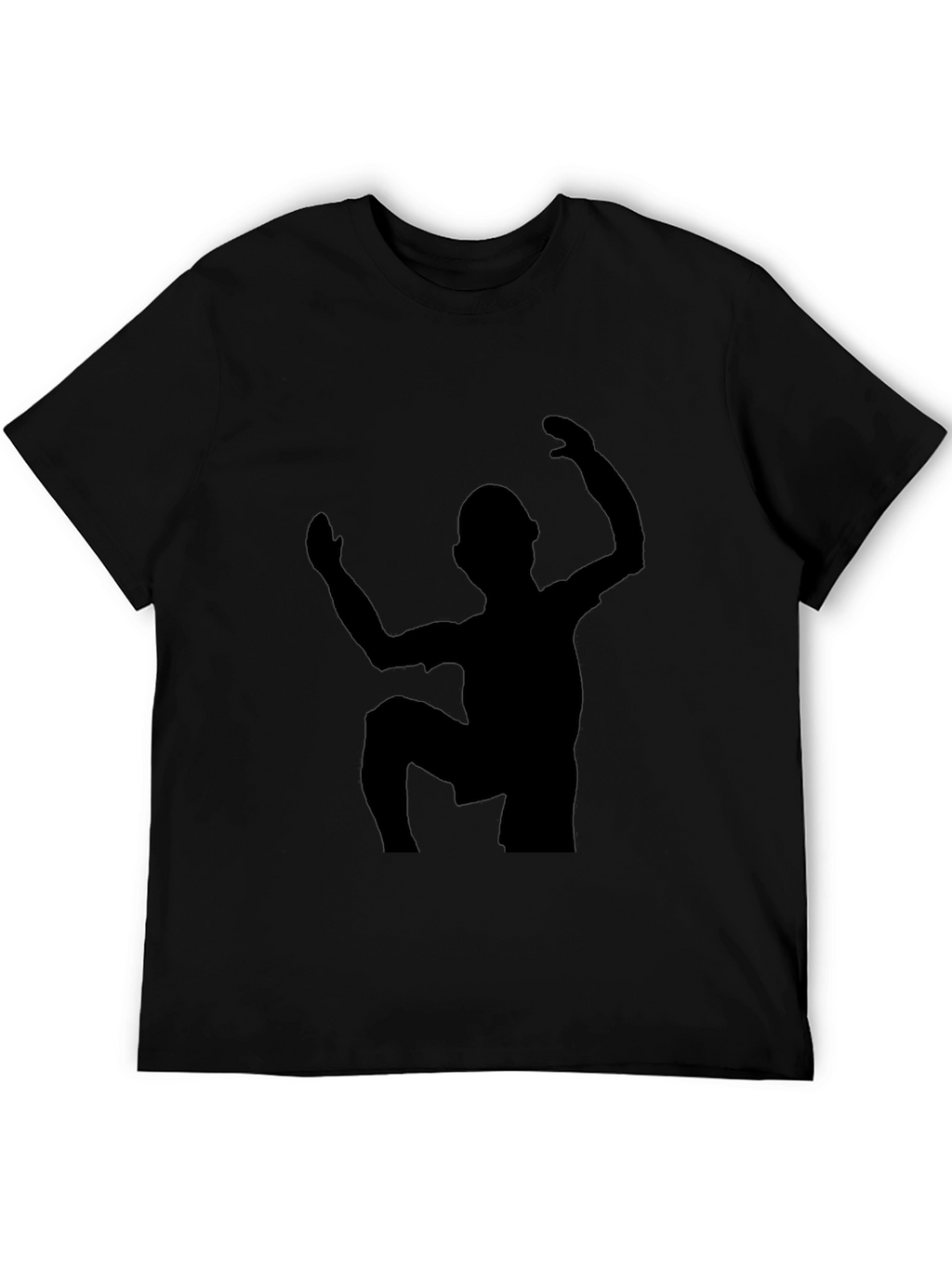 Silhouette Climber Graphic Tee - Unisex Black T-Shirt
