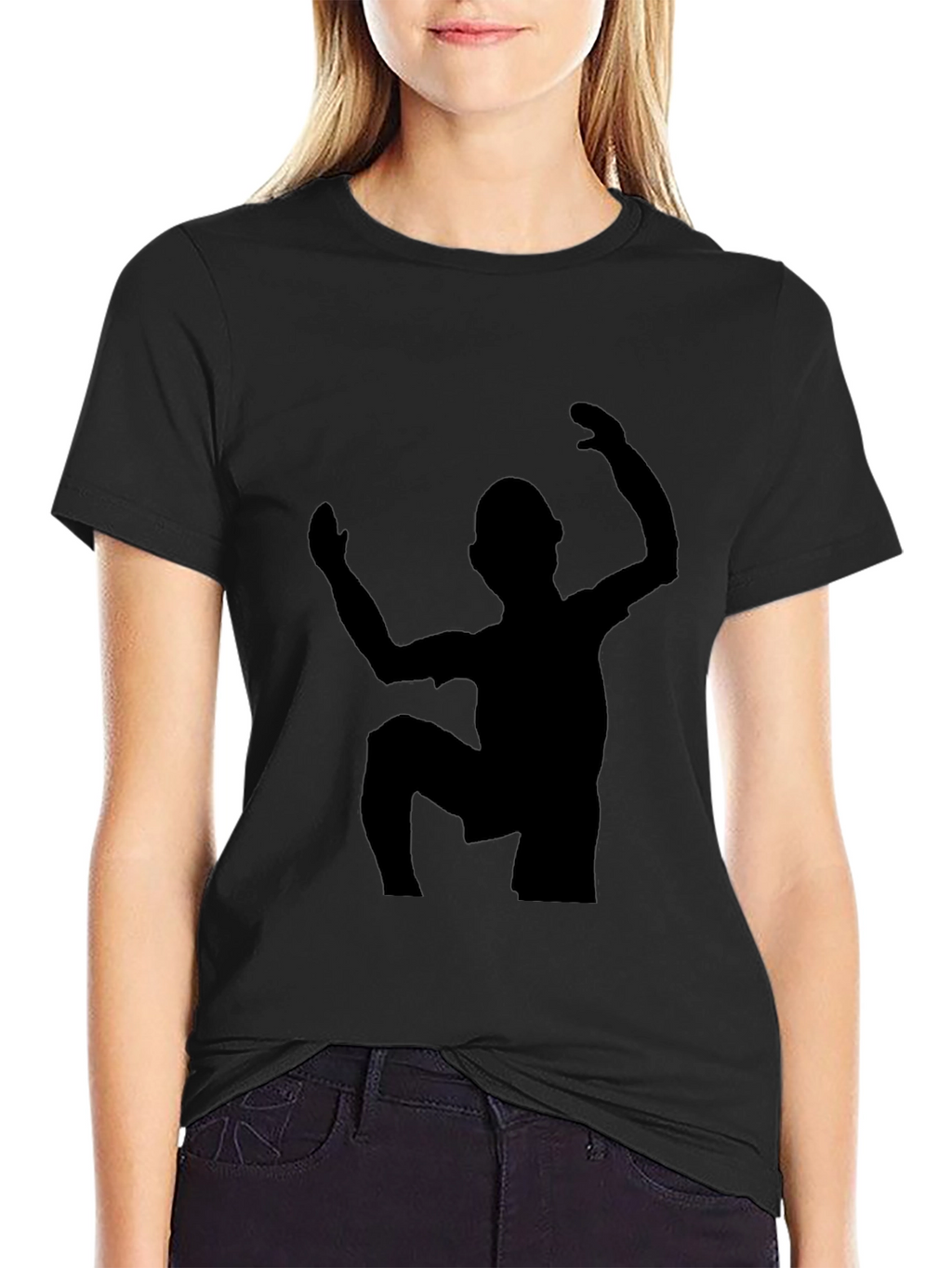 Silhouette Climber Graphic Tee - Unisex Black T-Shirt